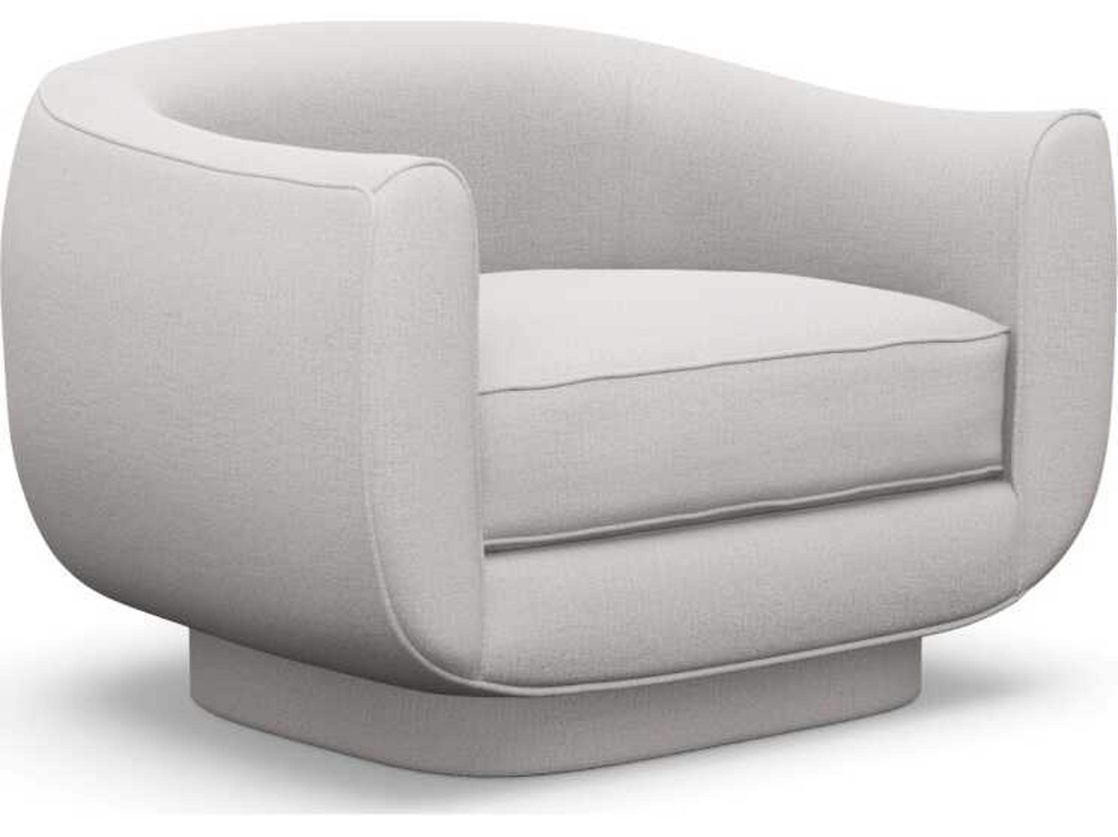 Interlude Home Spectrum Swivel Beige Accent Chair