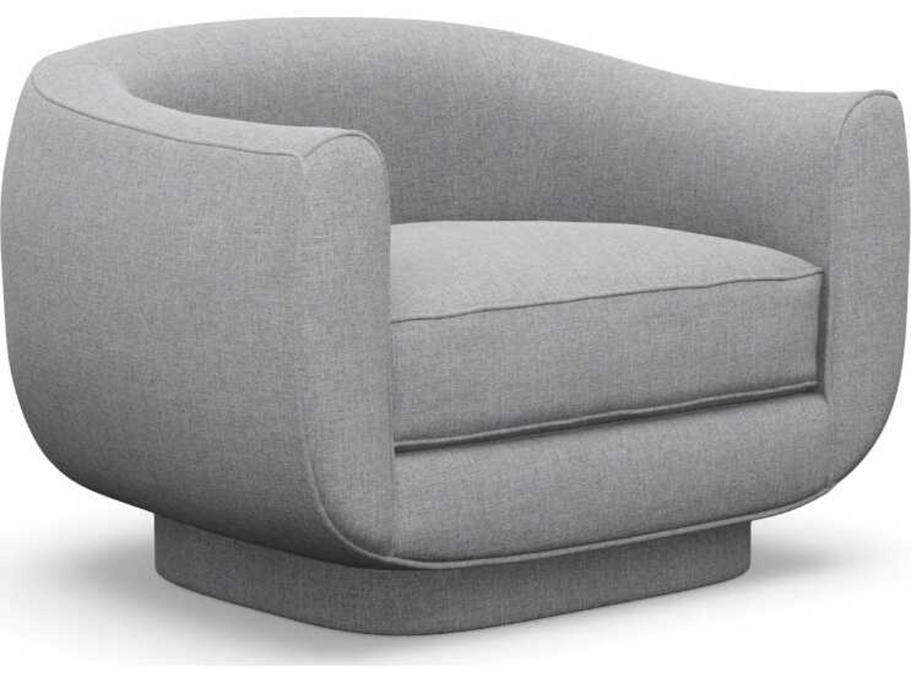 Interlude Home Spectrum Swivel Gray Accent Chair