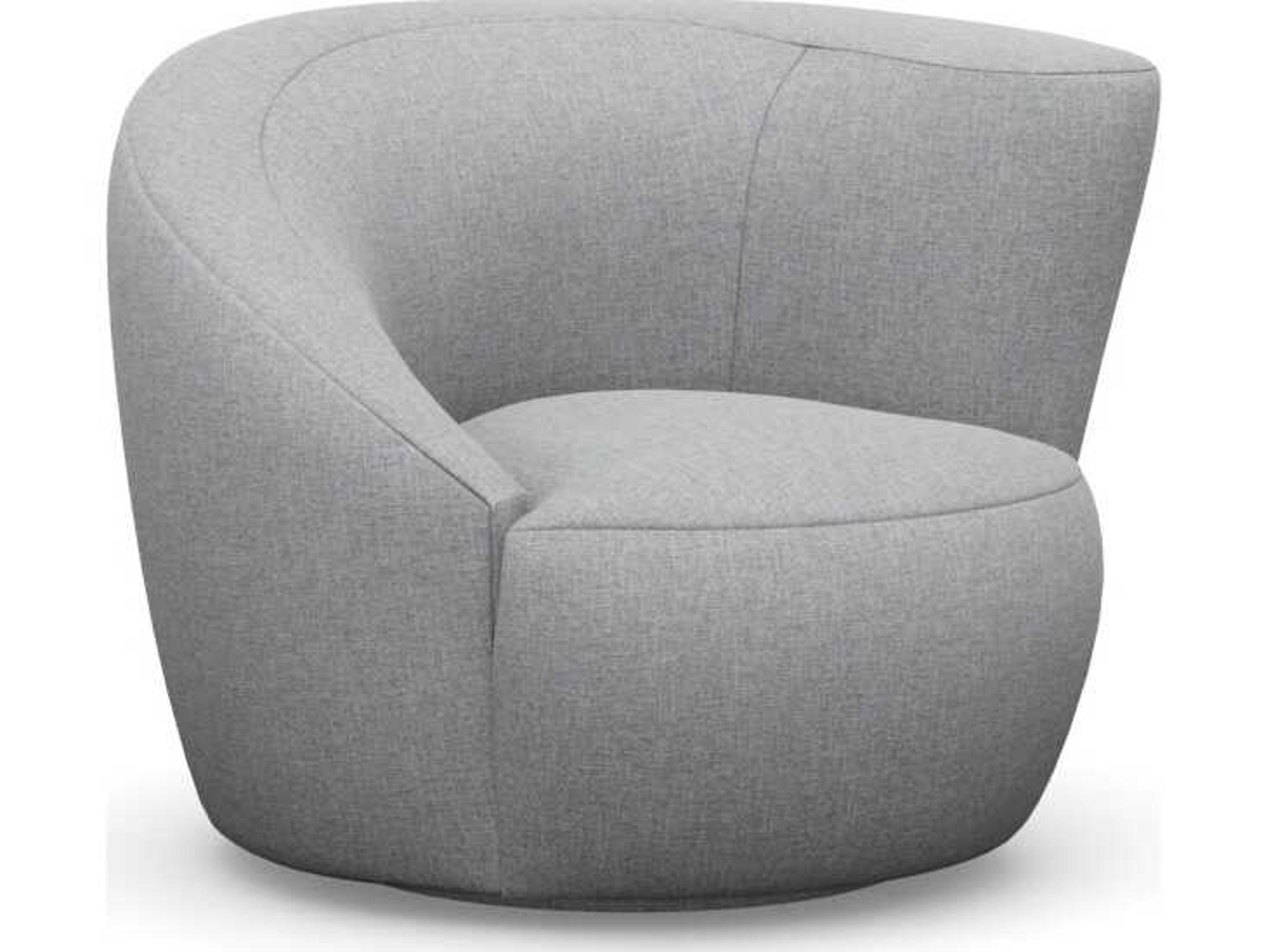 Interlude Home Carlisle Swivel Gray Accent Chair