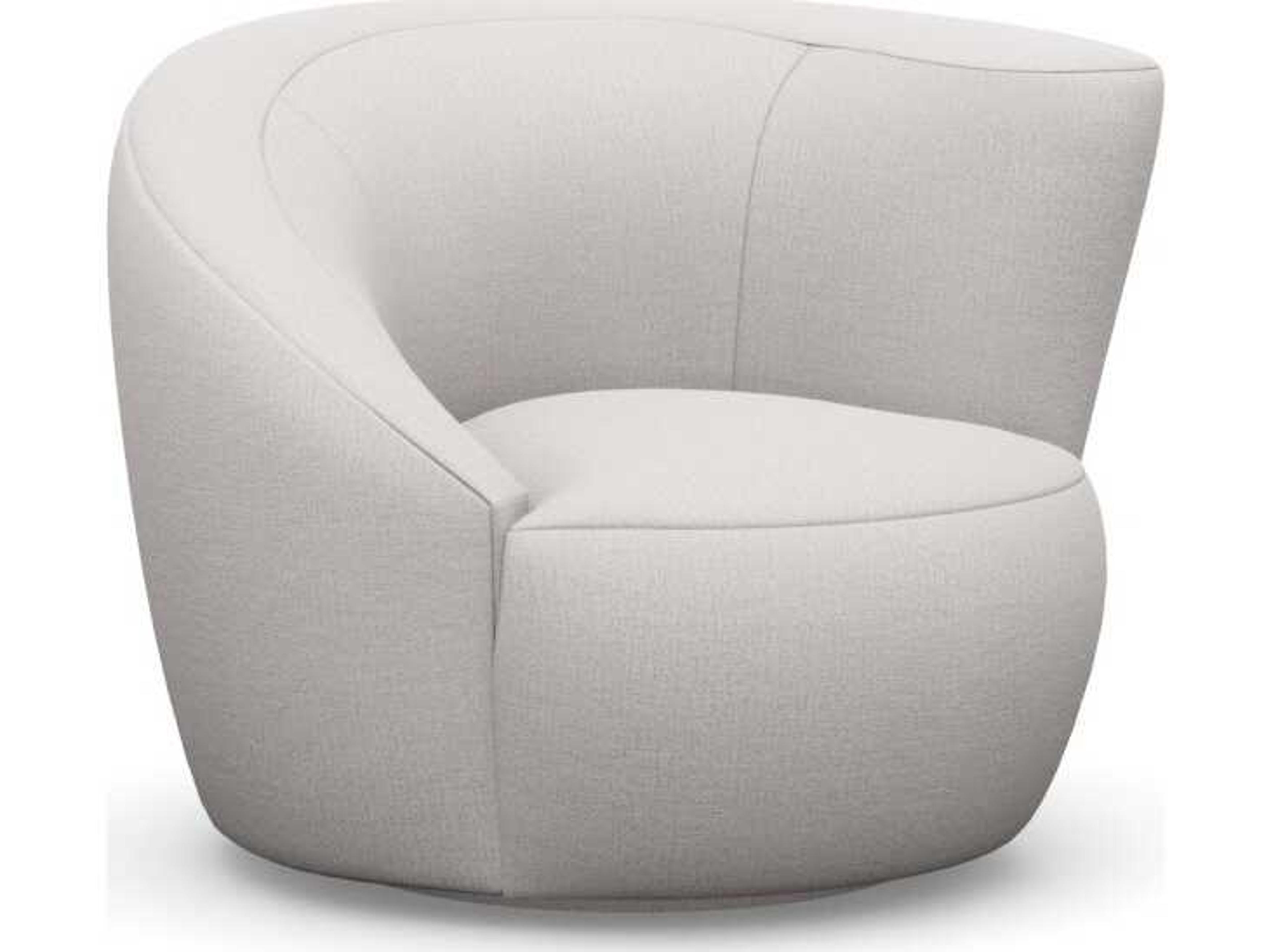 Interlude Home Carlisle Swivel Beige Accent Chair