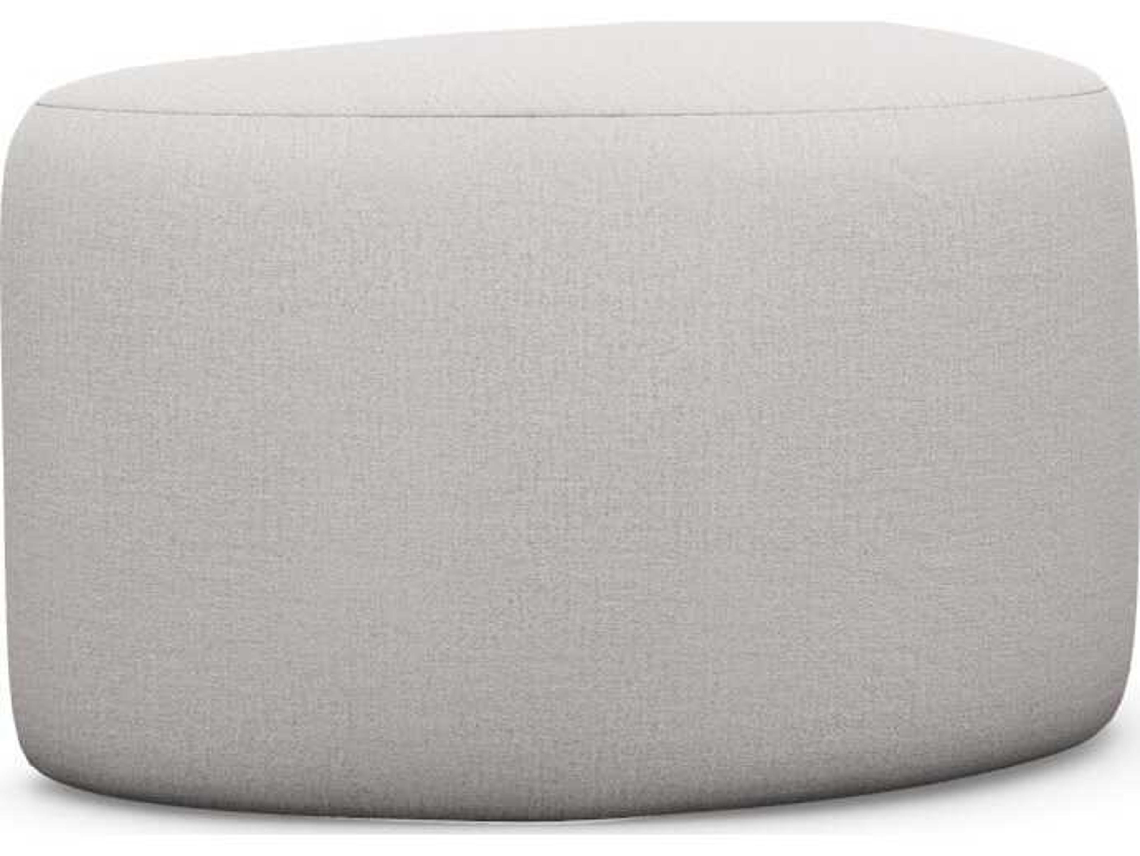 Interlude Home Carlisle Bungalow Beige Upholstered Ottoman