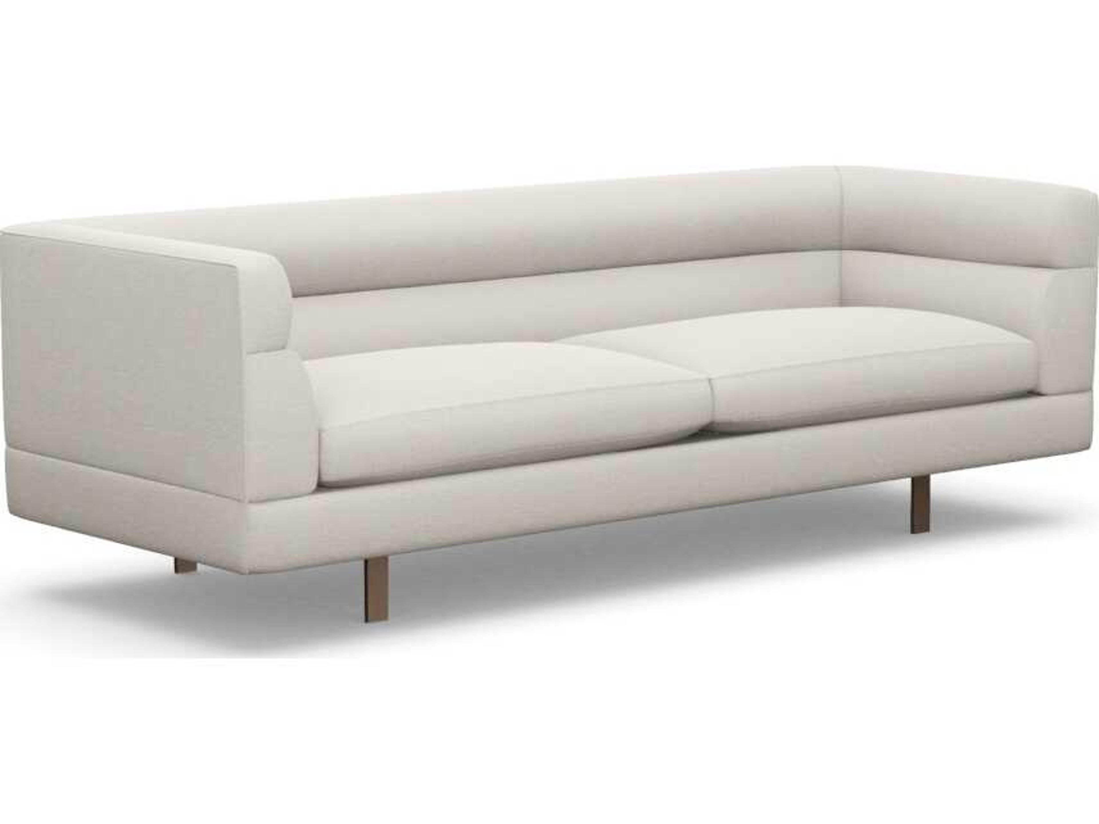 Interlude Home Ornette Cameo Bronze Cream Upholstered Sofa