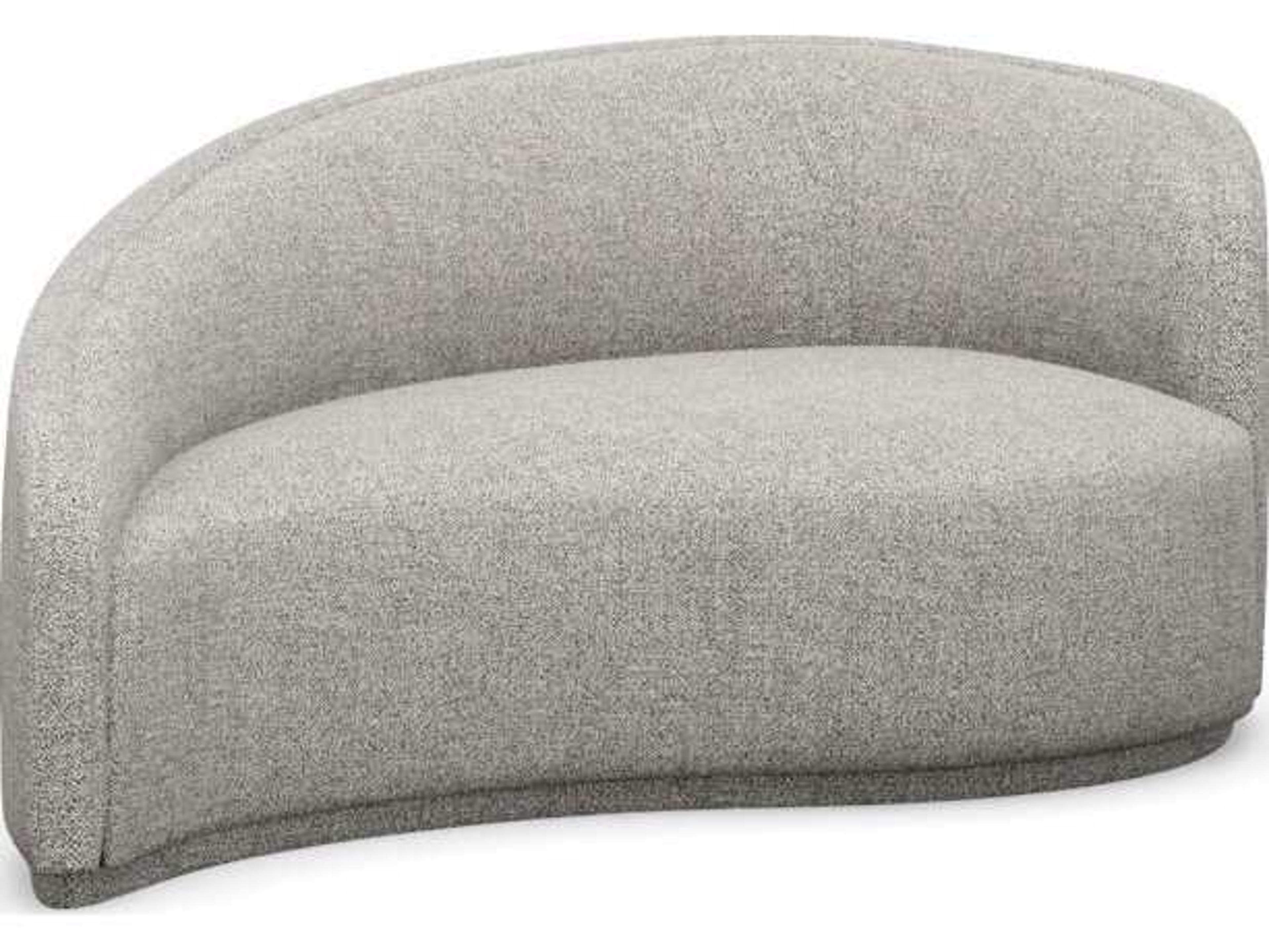Interlude Home Dana Rock Gray Upholstered Chaise
