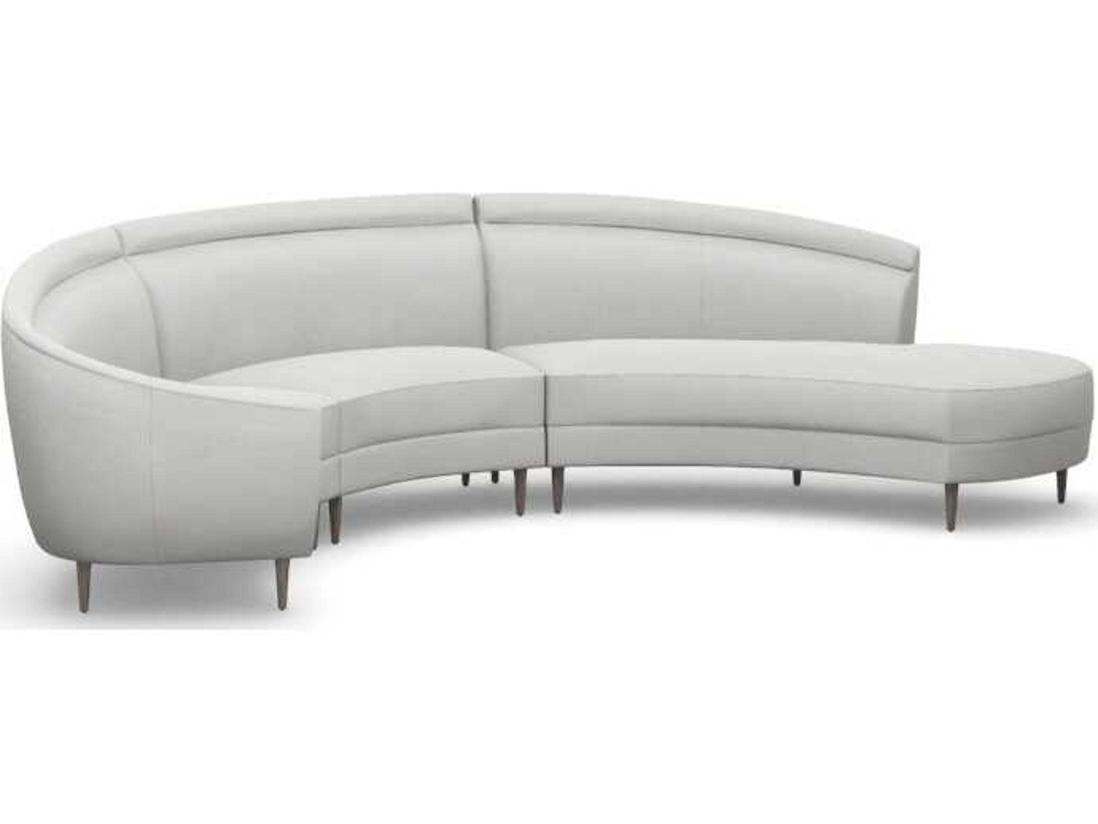 Interlude Home Capri Gray Upholstered Sectional Sofa
