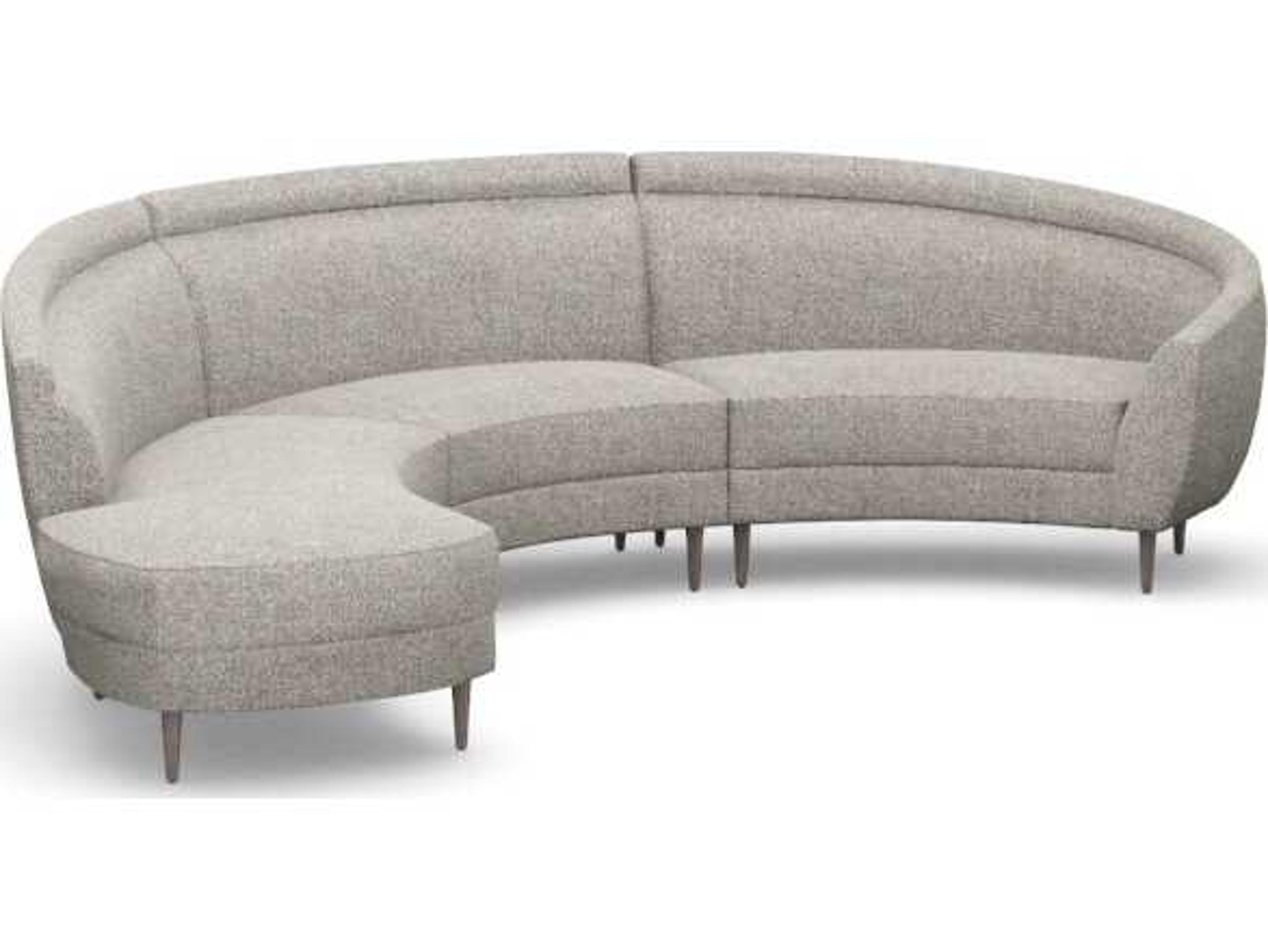 Interlude Home Capri Gray Upholstered Sectional Sofa