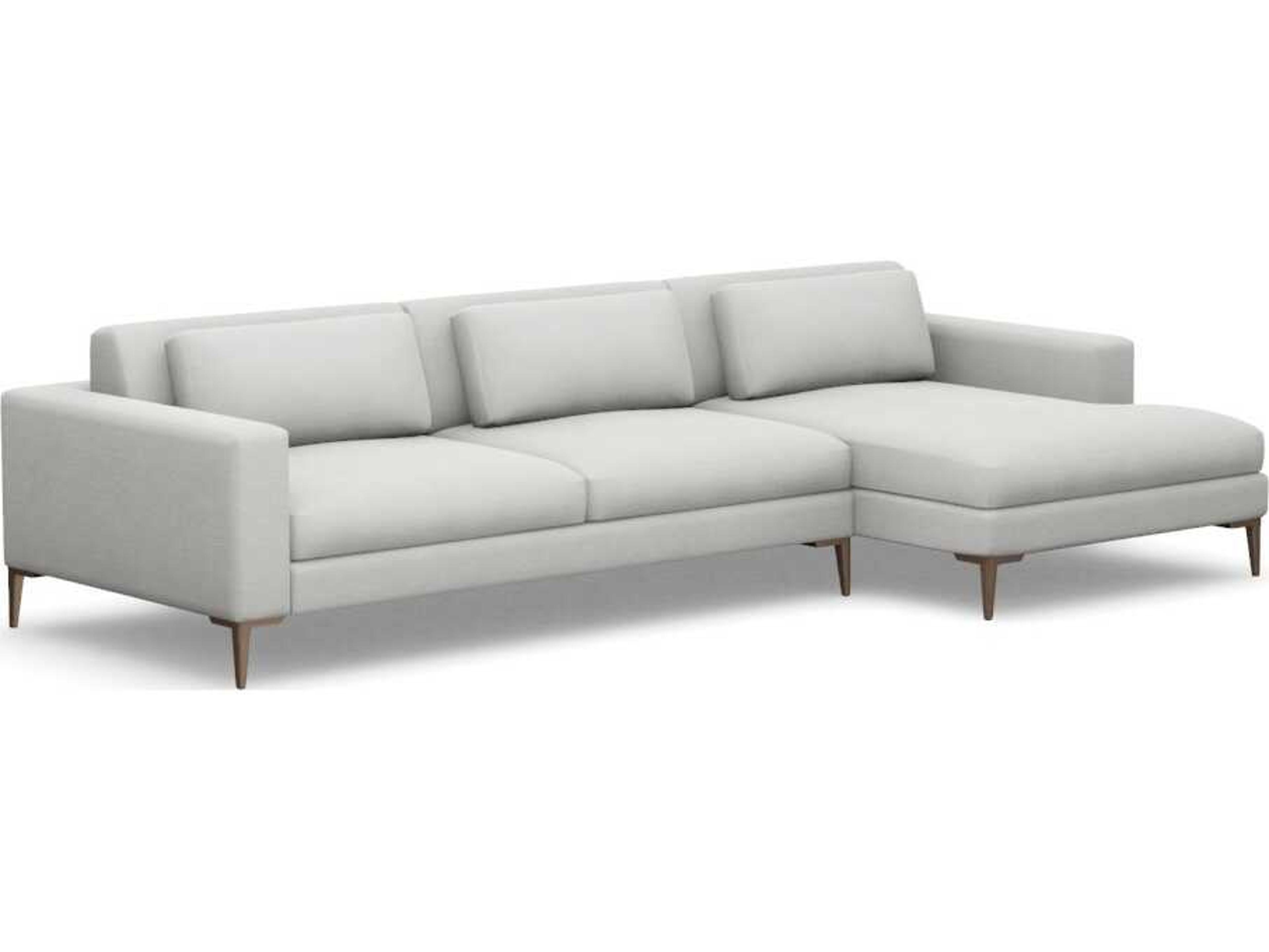 Interlude Home Izzy Beige Upholstered Sectional Sofa