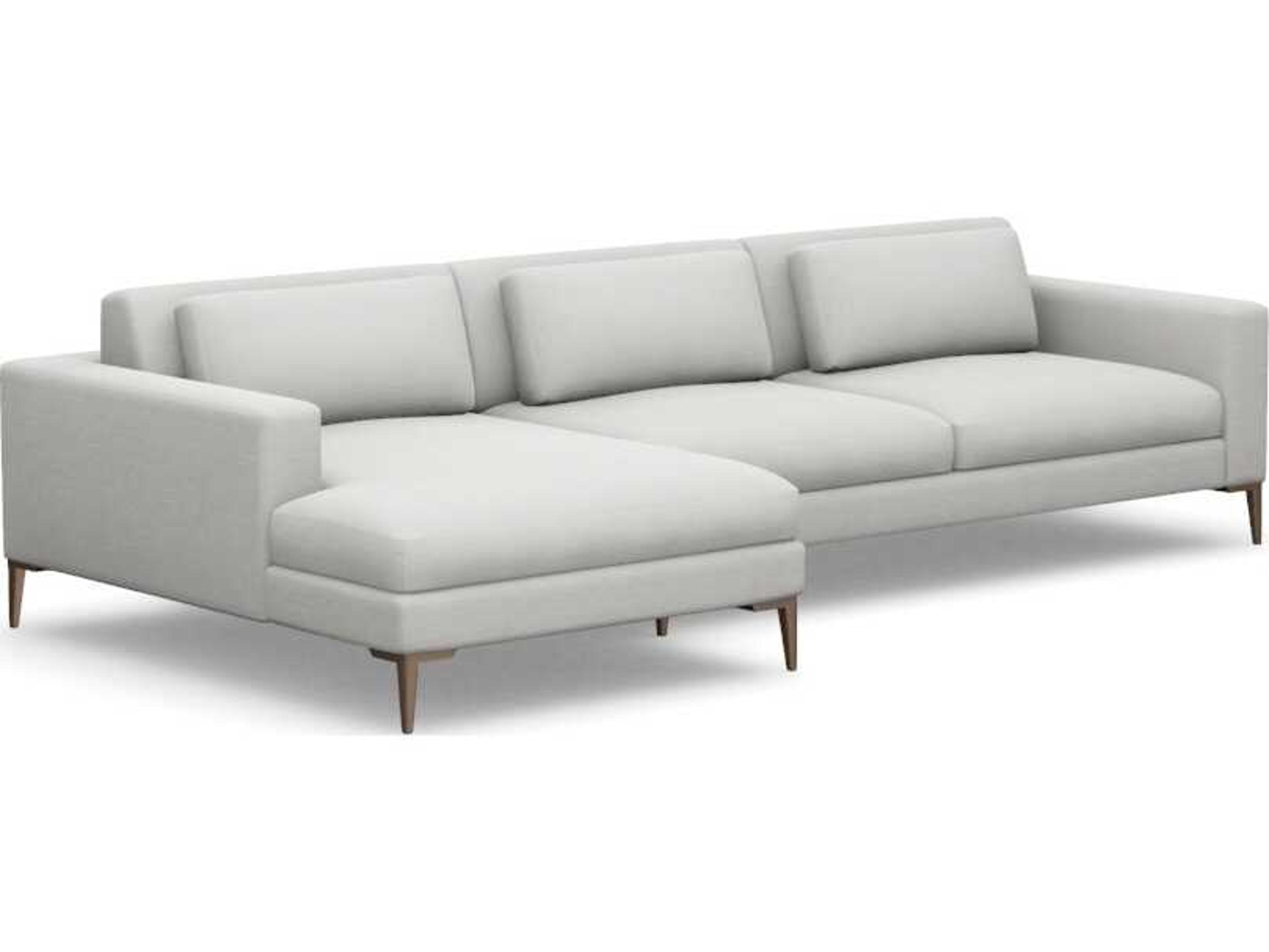 Interlude Home Comodo Beige Upholstered Sectional Sofa