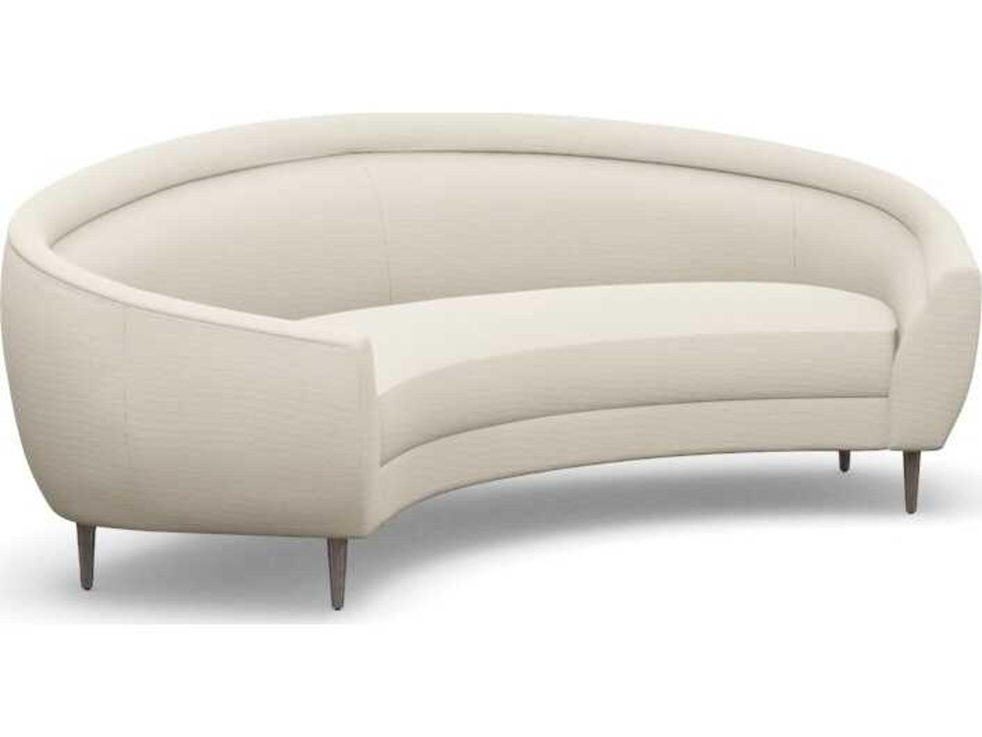 Interlude Home Capri Pearl Icy Grey White Upholstered Sofa