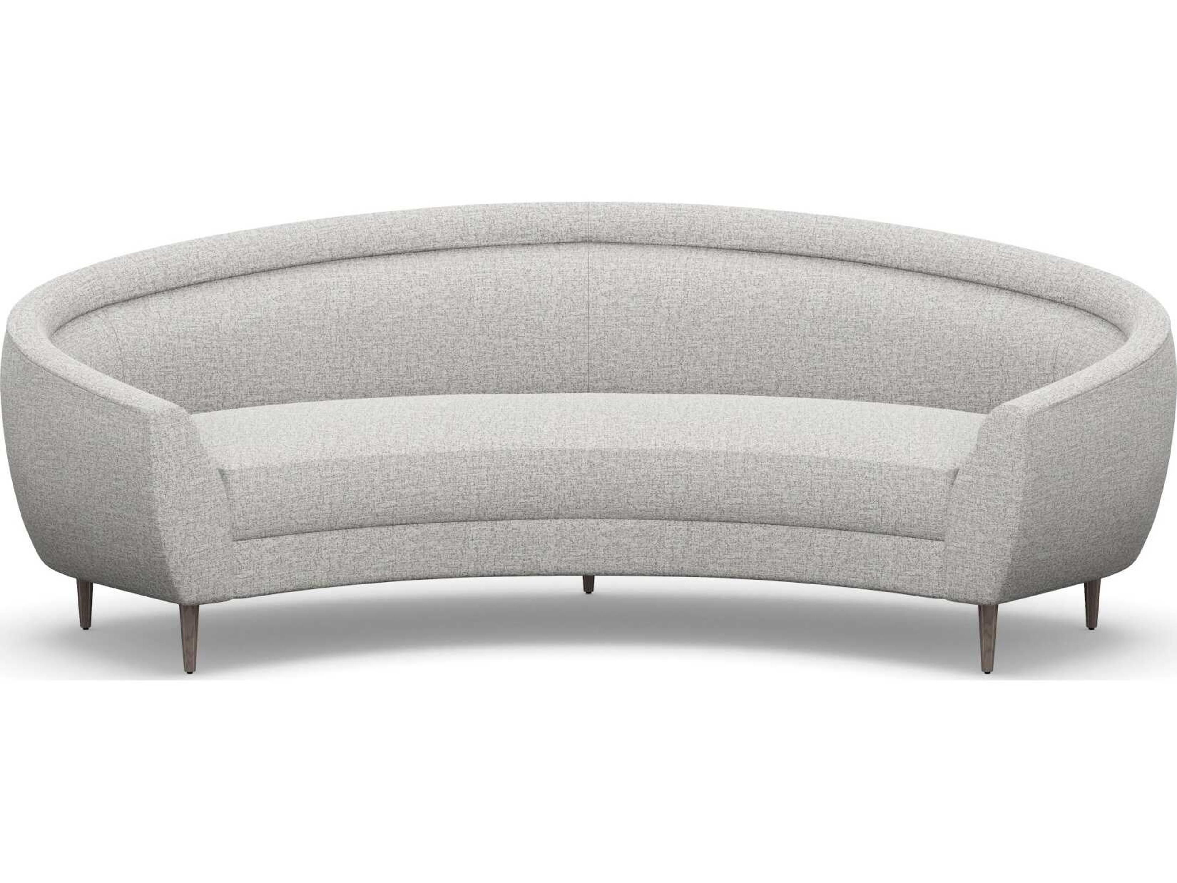 Interlude Home Capri Storm Light Grey Upholstered Sofa