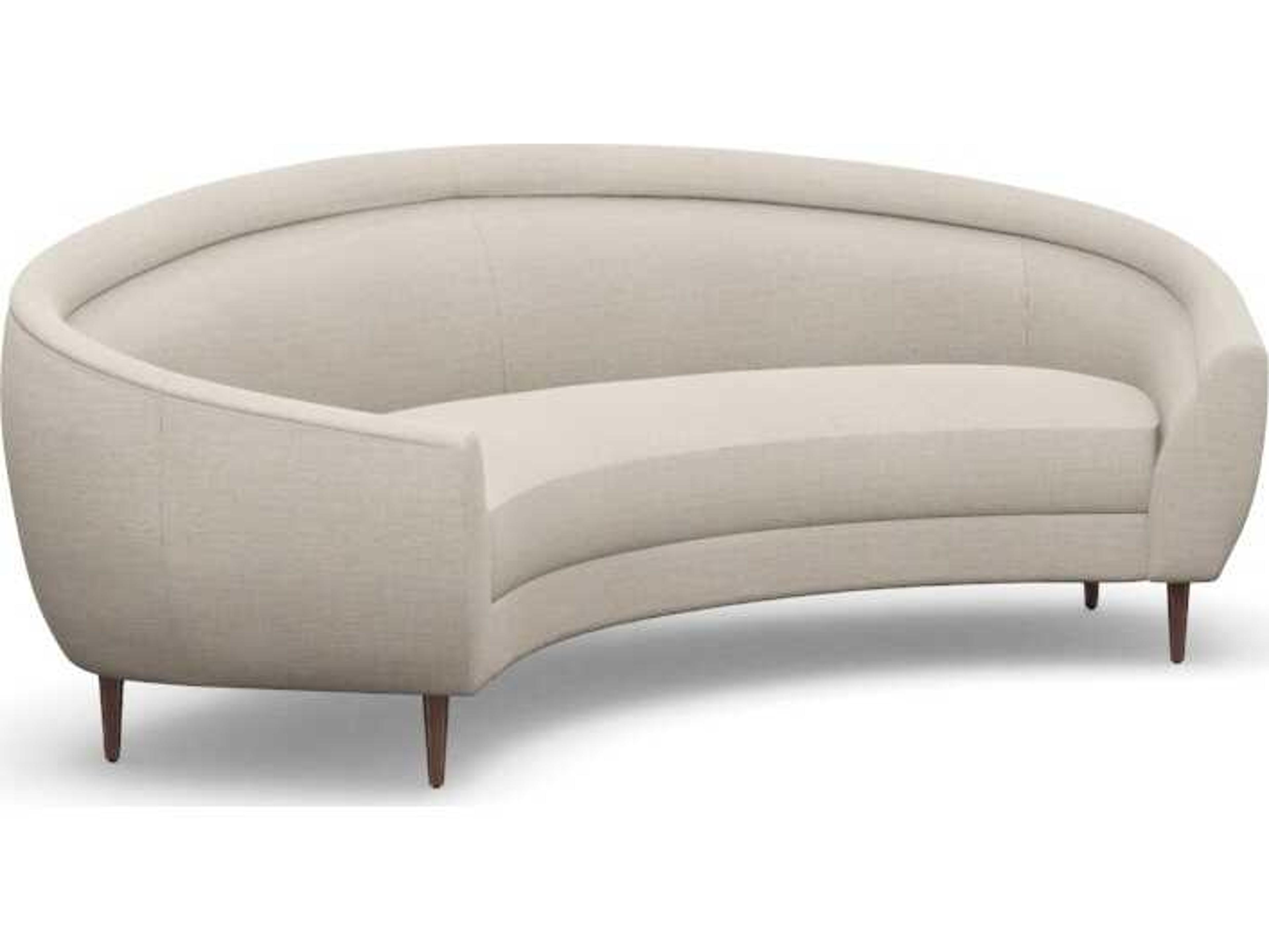Interlude Home Capri Bluff Walnut Beige Upholstered Sofa