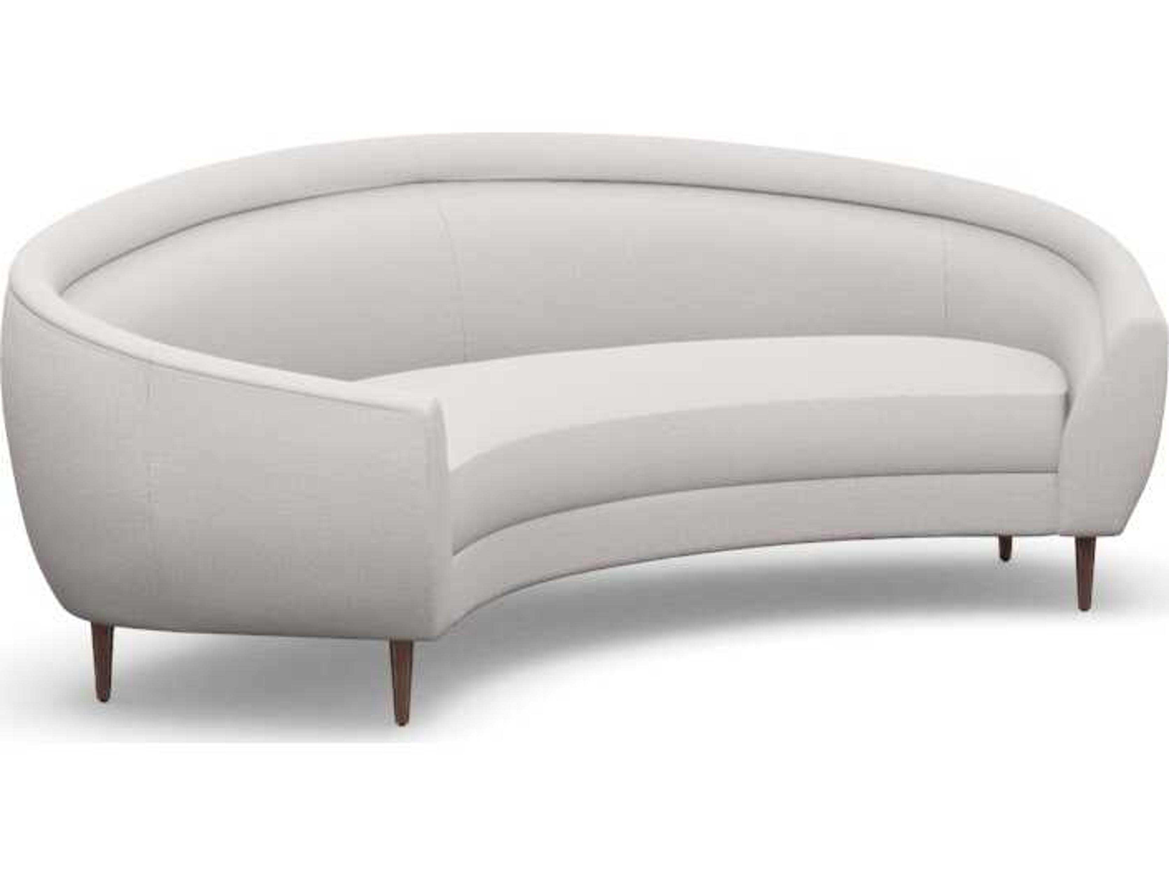 Interlude Home Capri Bungalow Walnut Beige Upholstered Sofa