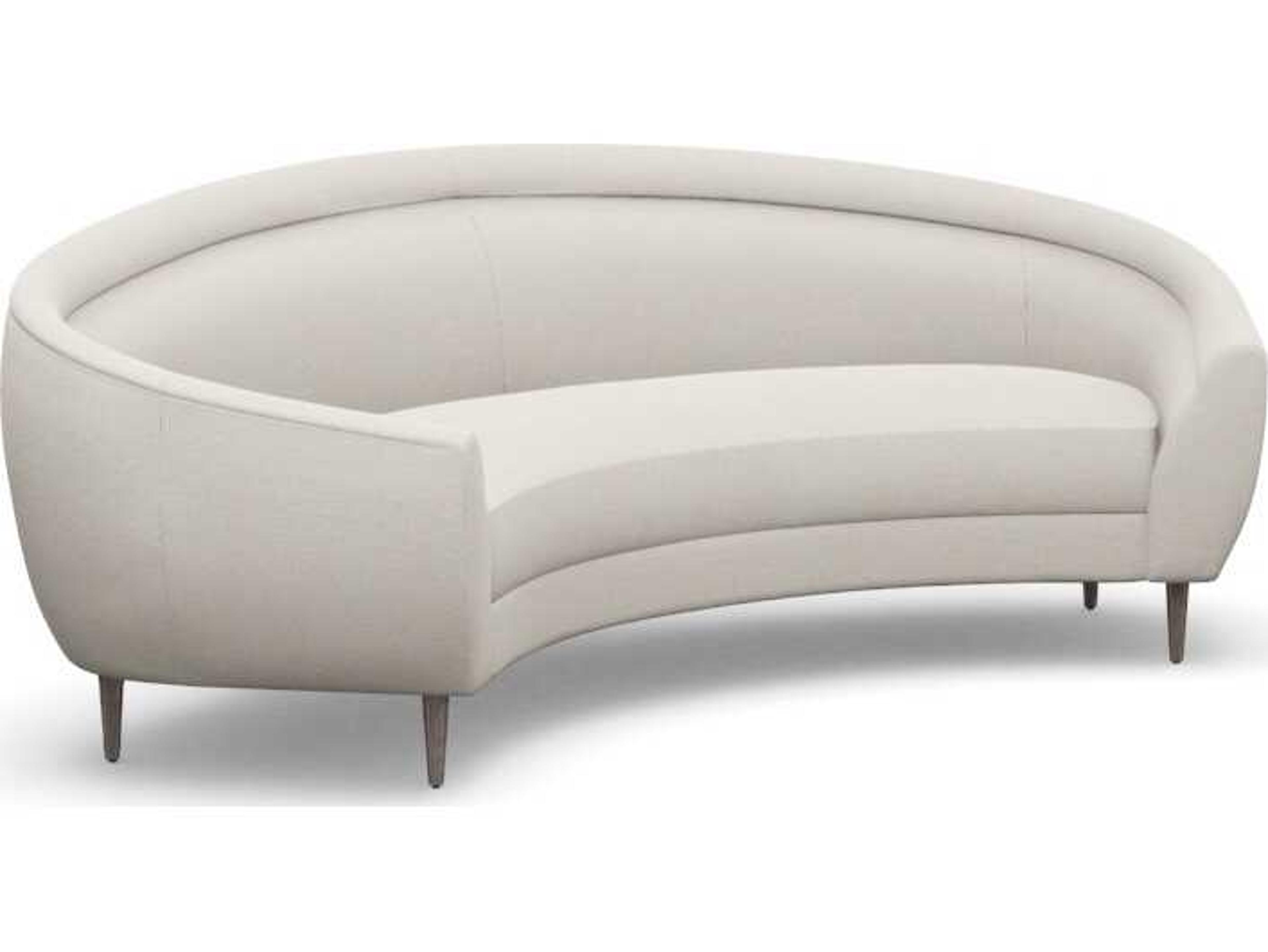 Interlude Home Capri Cameo Icy Grey Cream Upholstered Sofa