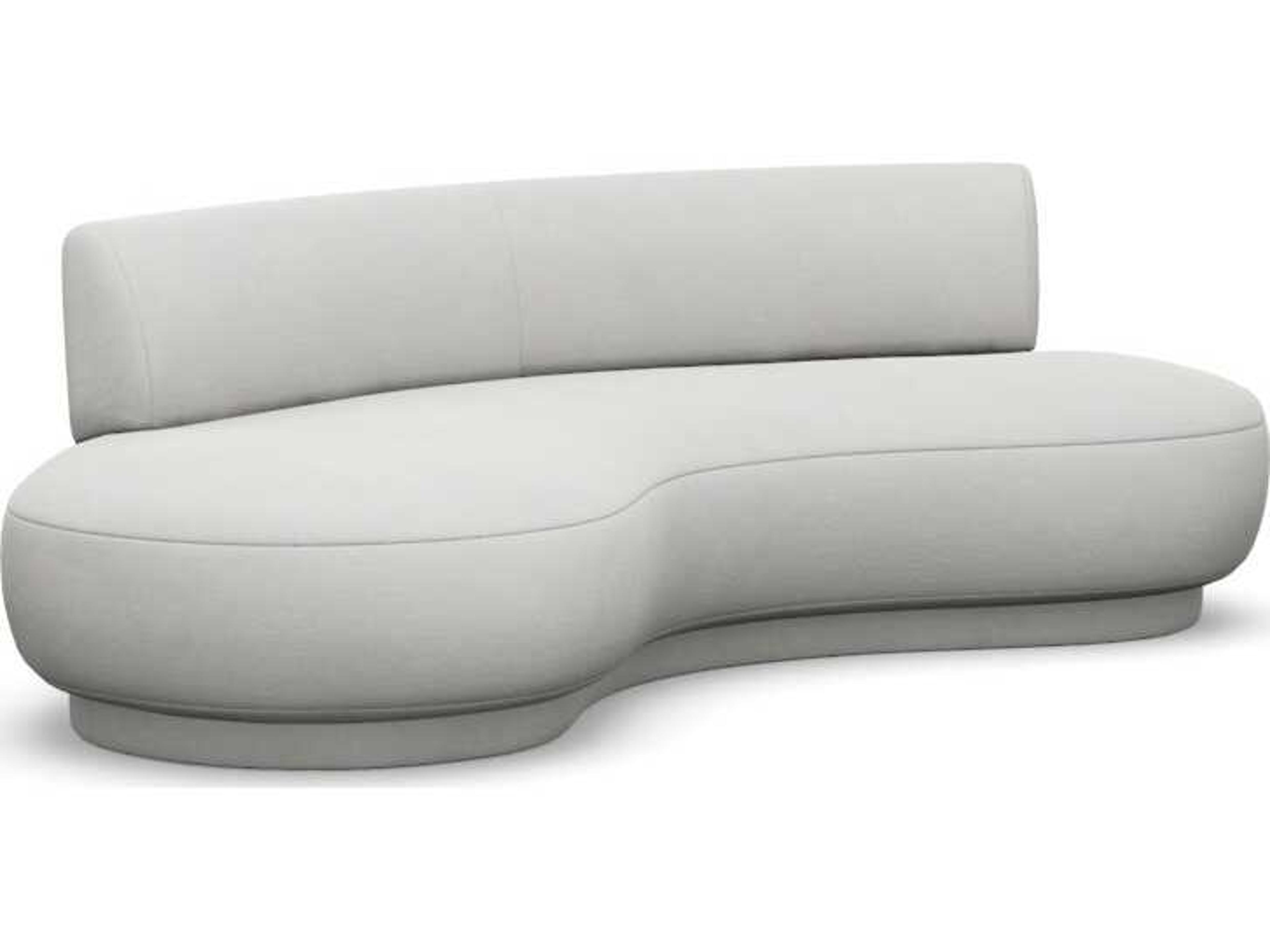 Interlude Home Nuage Fresco White Upholstered Sofa