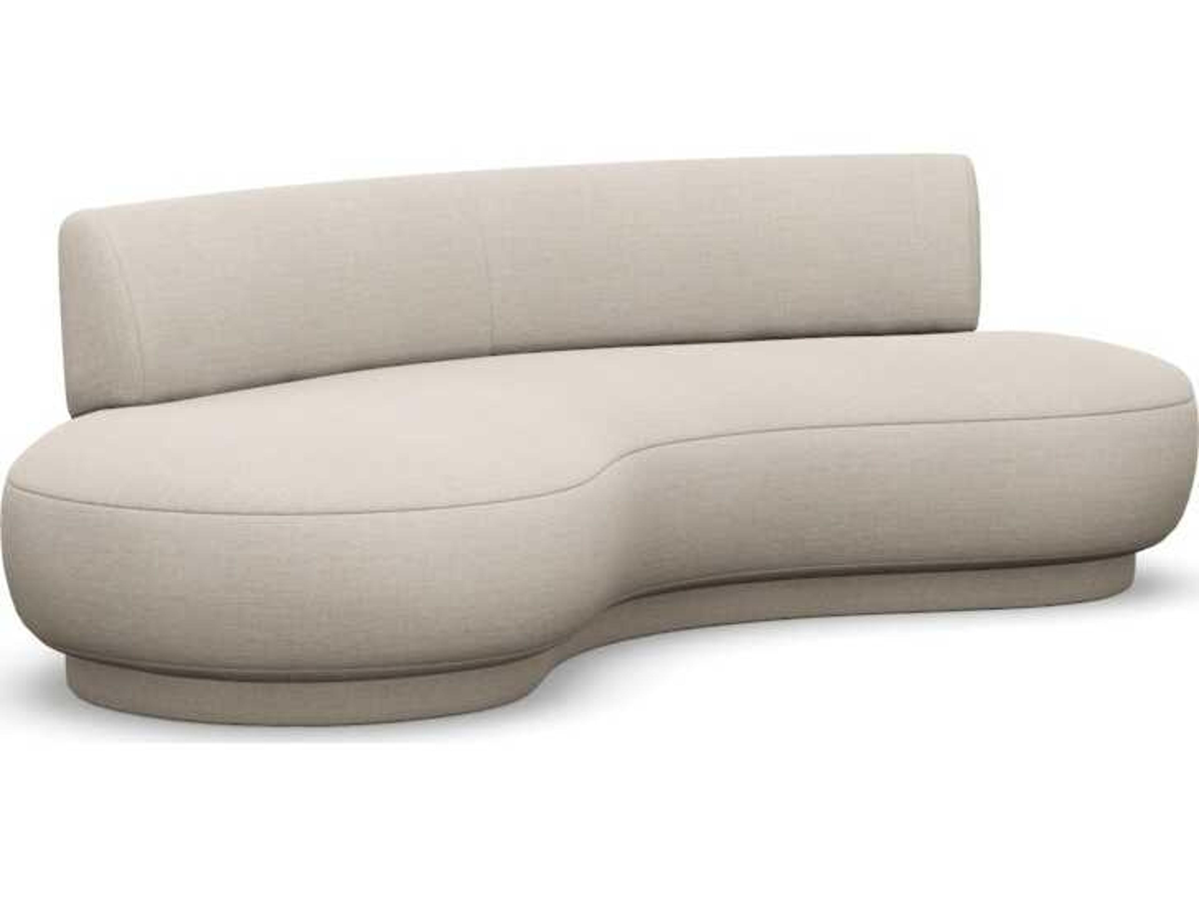Interlude Home Nuage Bluff Beige Upholstered Sofa