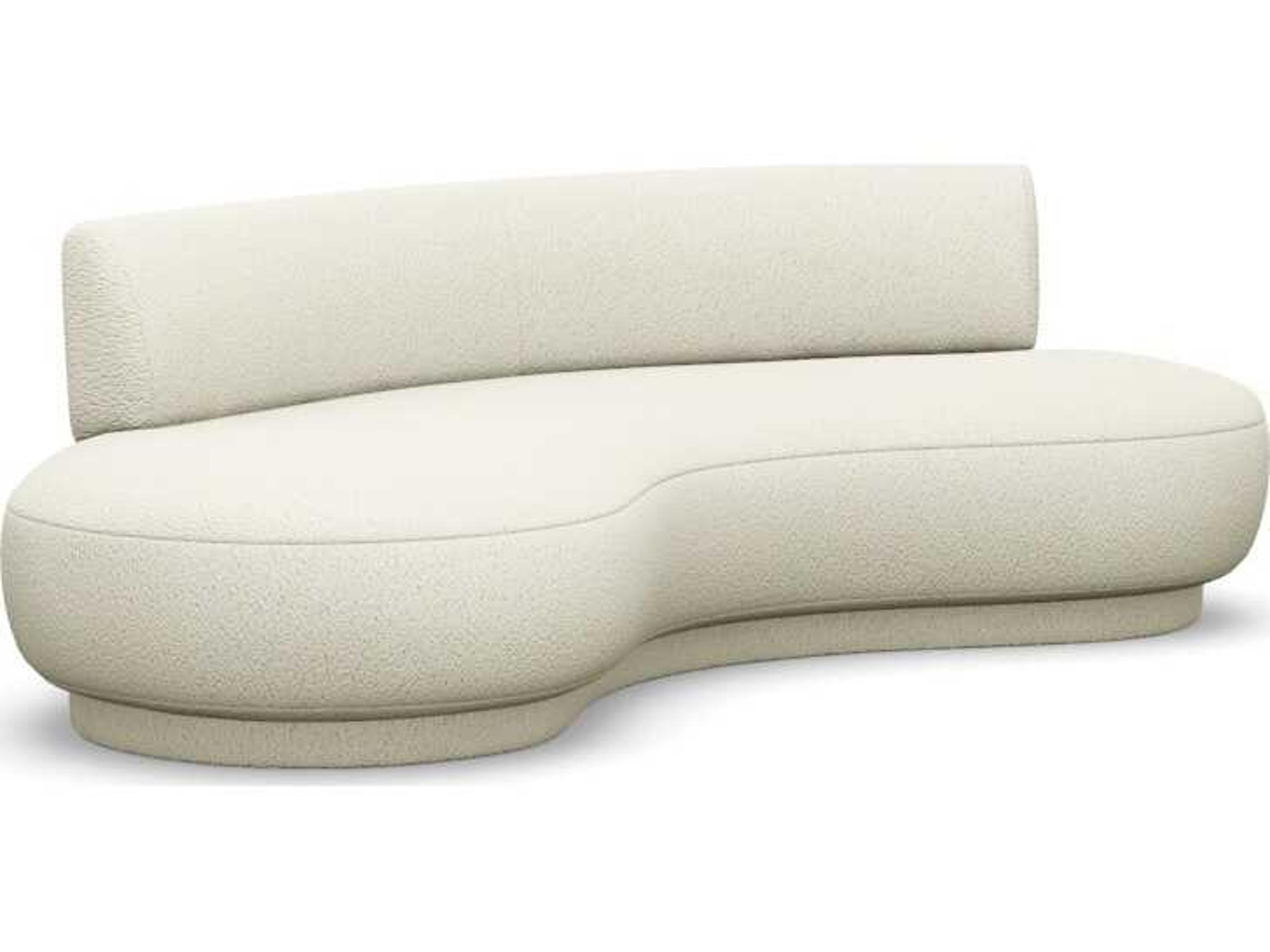 Interlude Home Nuage Down Cream Upholstered Sofa