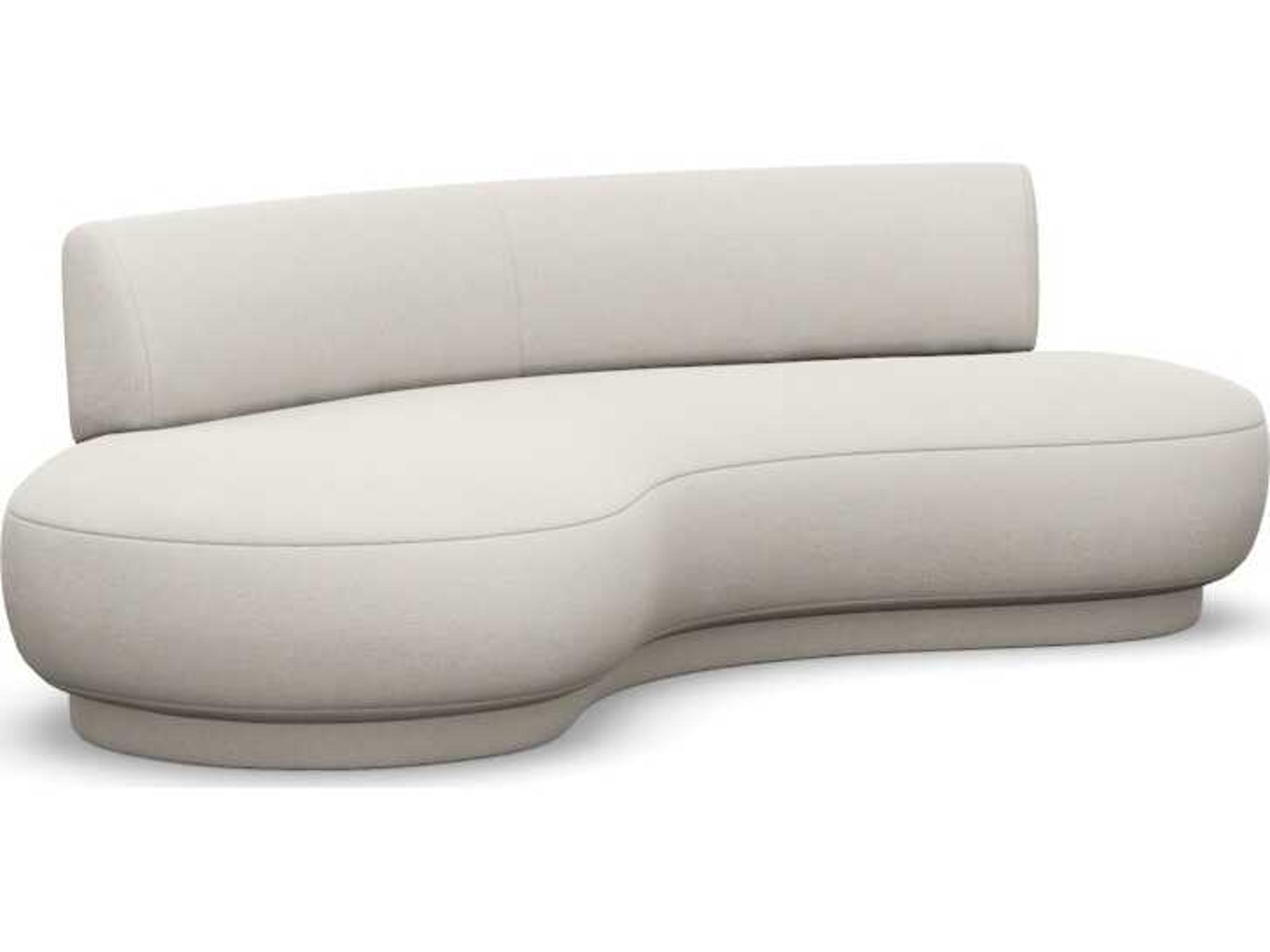 Interlude Home Nuage Cameo Cream Upholstered Sofa