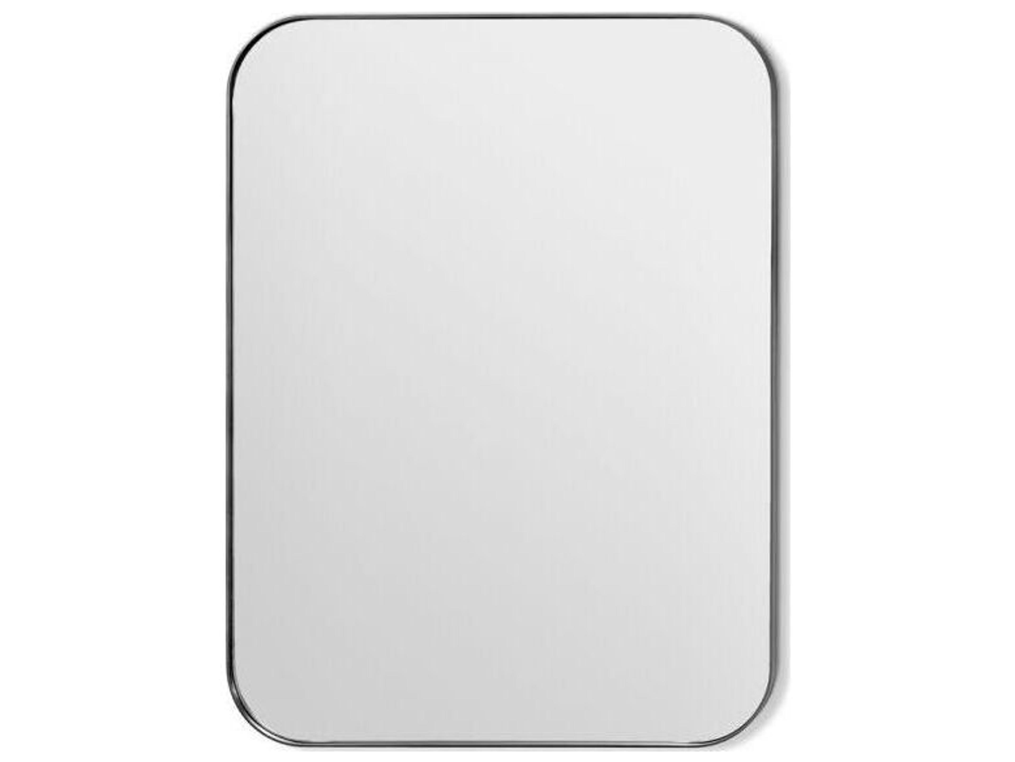 Interlude Home Aalina Brushed Nickel Wall Mirror Rectangular