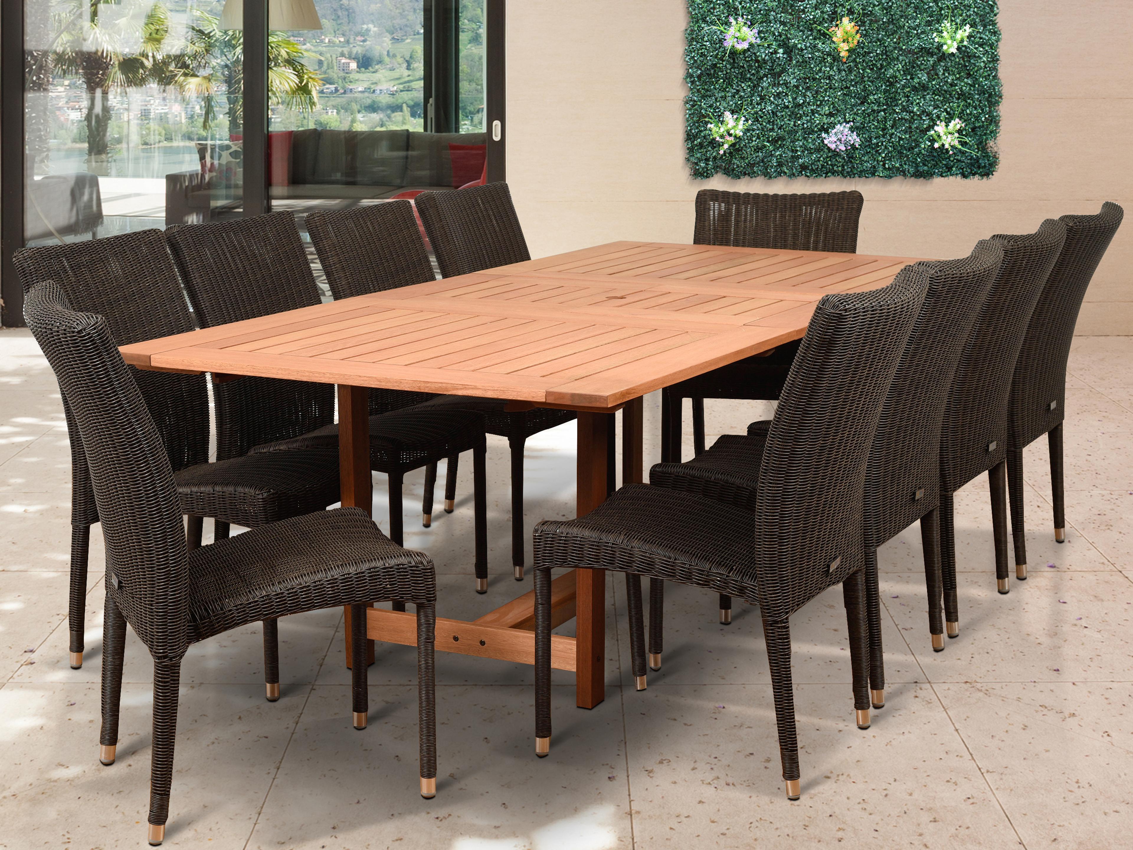 International Home Miami Amazonia Catania 11 Piece Rectangular Patio Dining Set