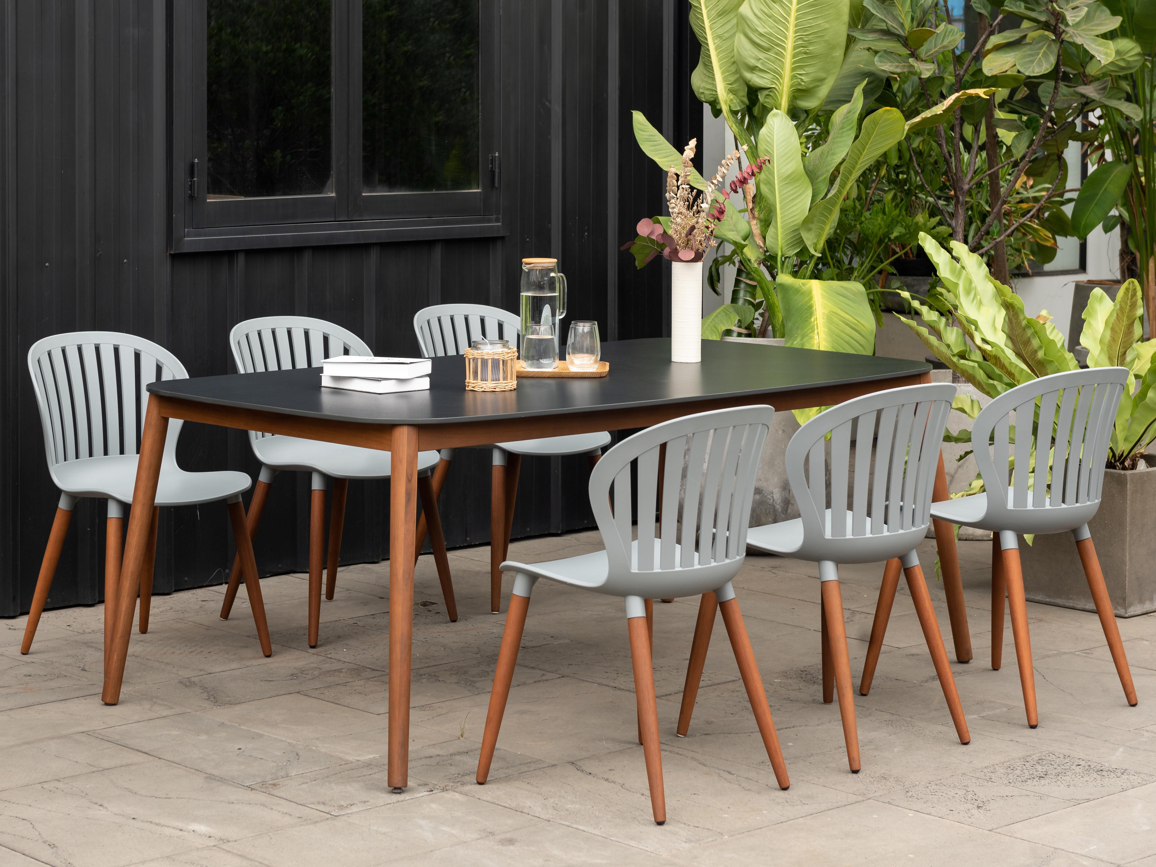 International Home Miami Amazonia Wood Outdoor Dining Set