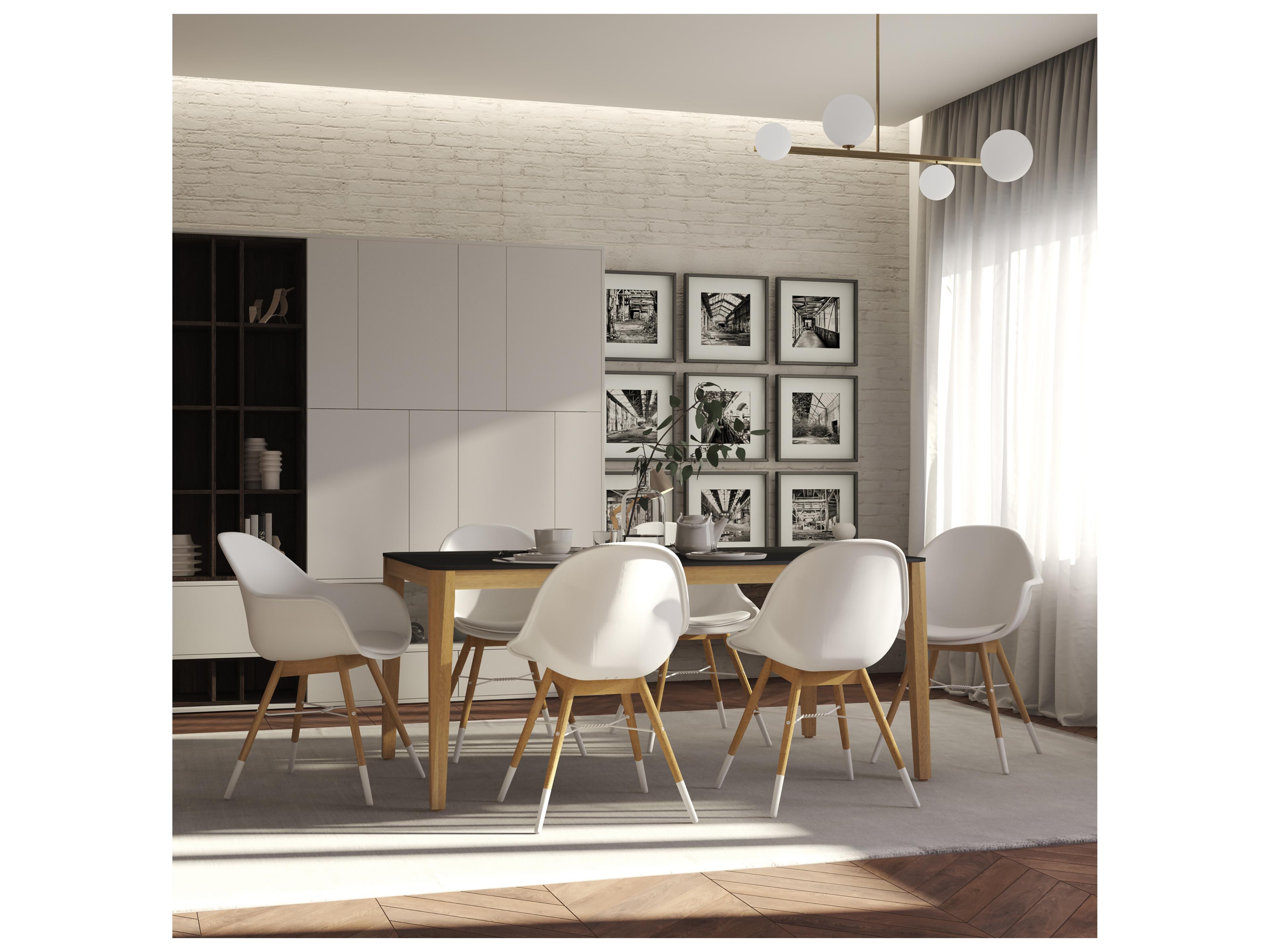 International Home Miami Amazonia Jeddah 170 inch Black 7 Person Outdoor Rectangular dining Set