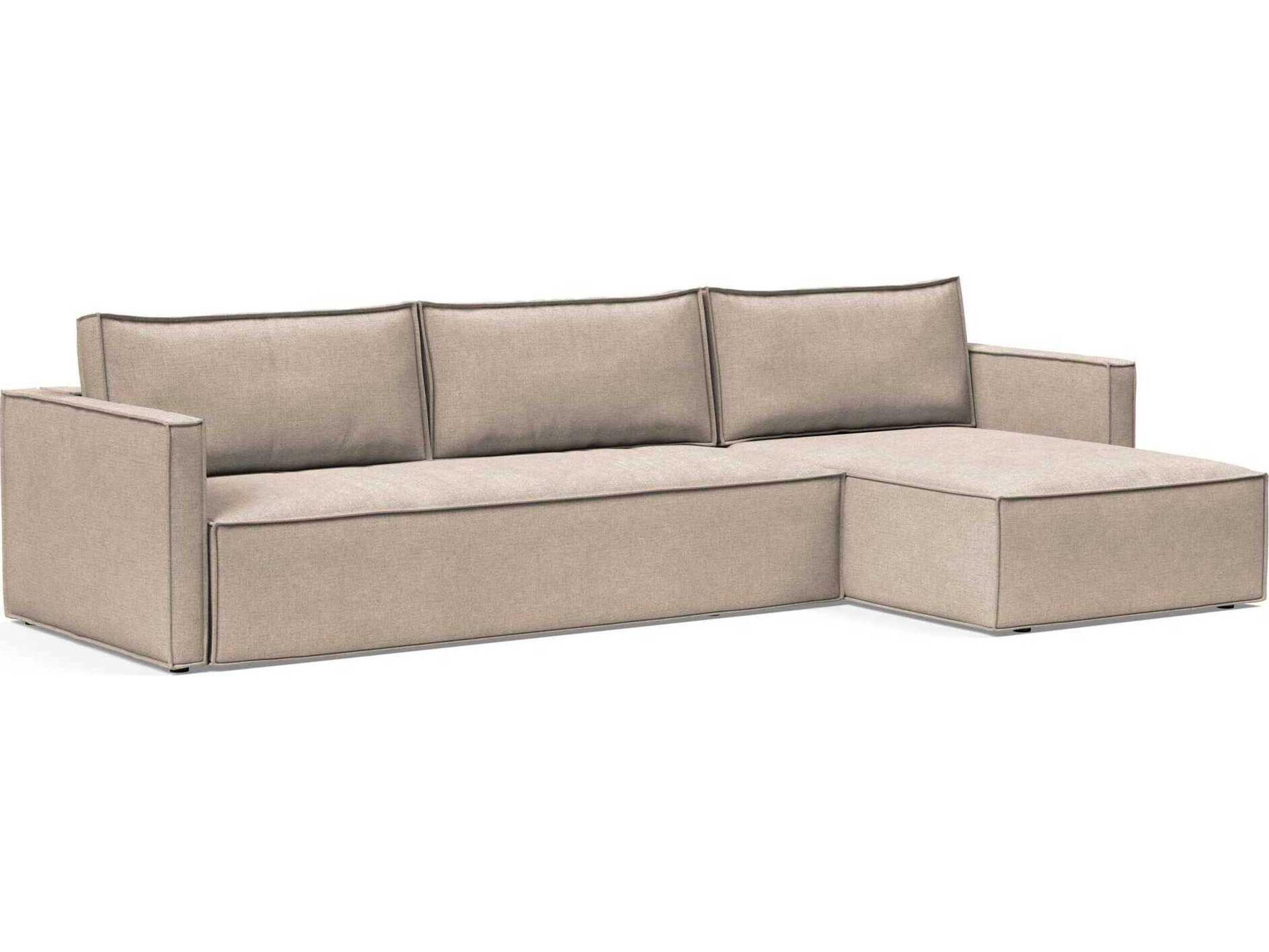 Innovation Newilla Adario Taupe Brown Upholstered Sofa Bed