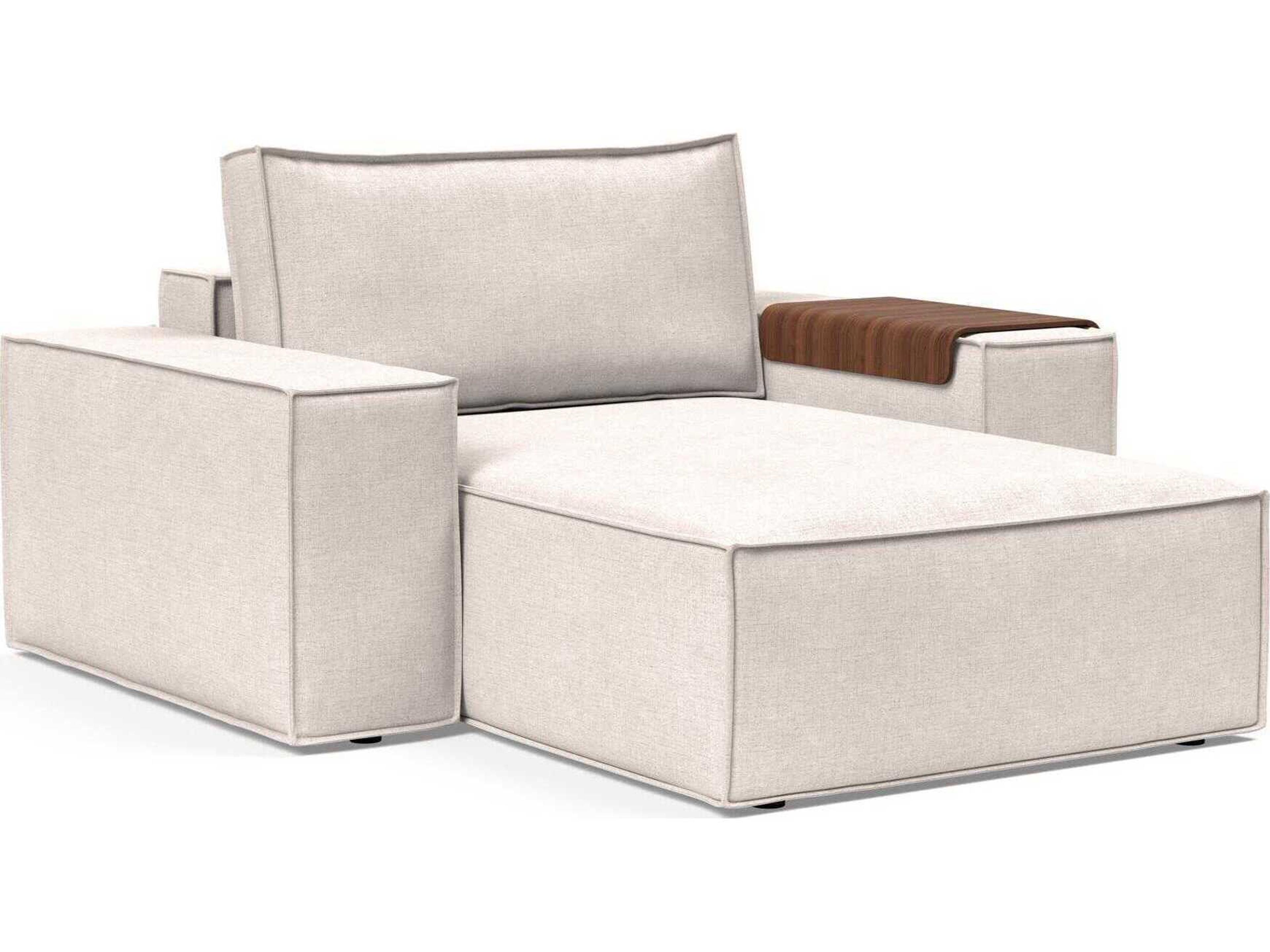 Innovation Newilla Adario Basmati Beige Upholstered Chaise