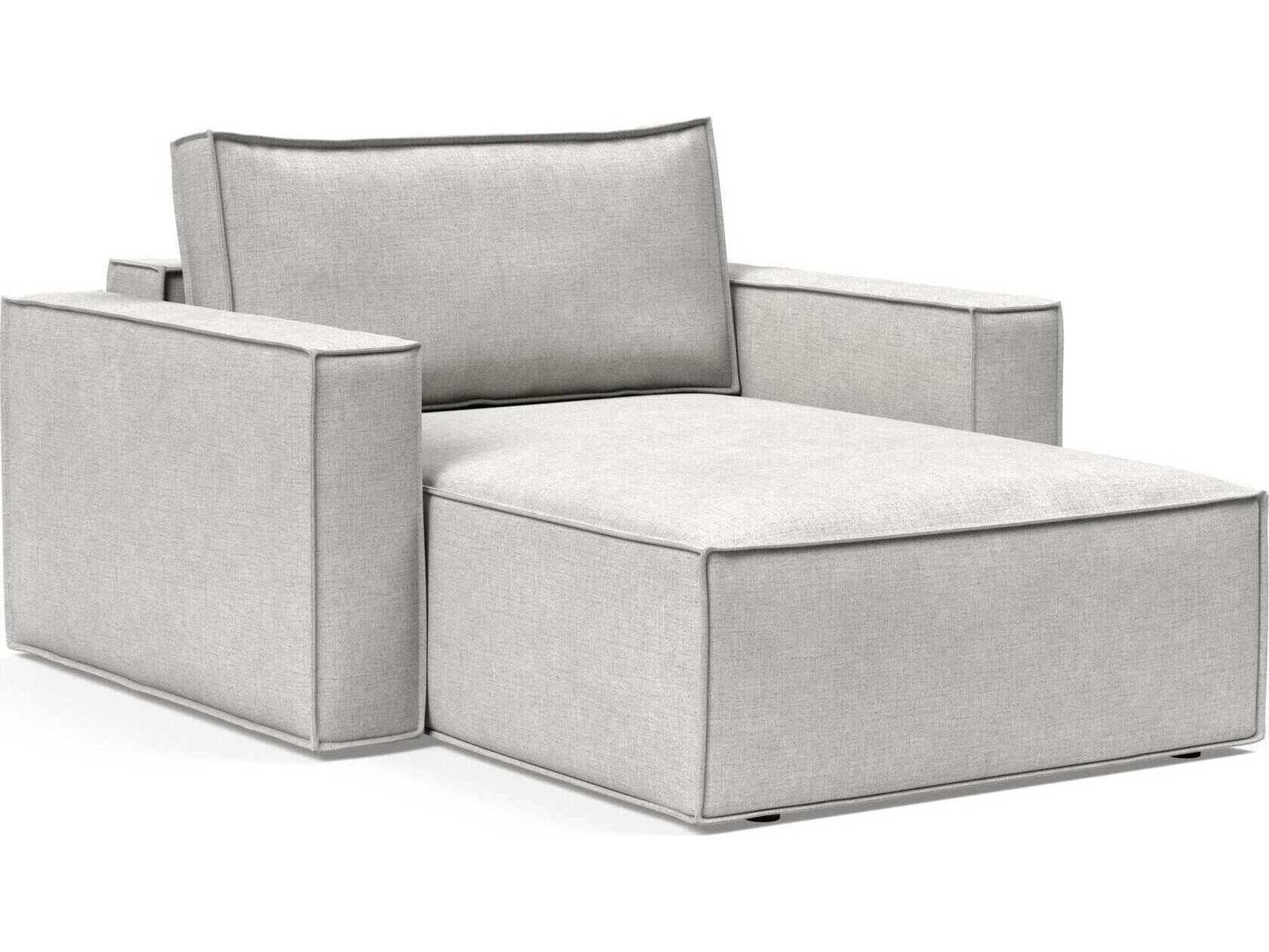 Innovation Newilla Adario Fog Gray Upholstered Chaise