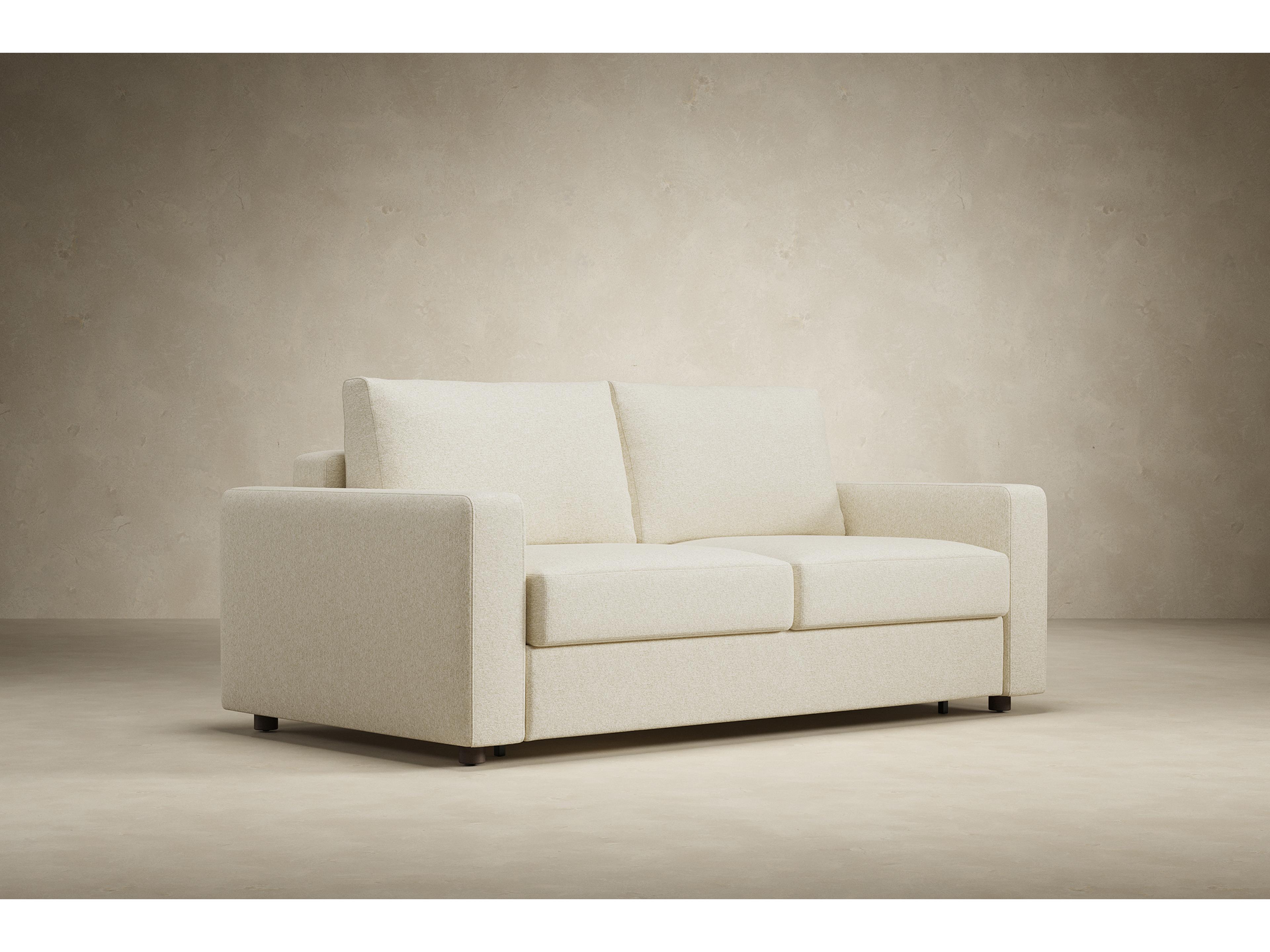 Innovation Neah Sofa Bed with Curved Arm Rests King in Halifax Shell