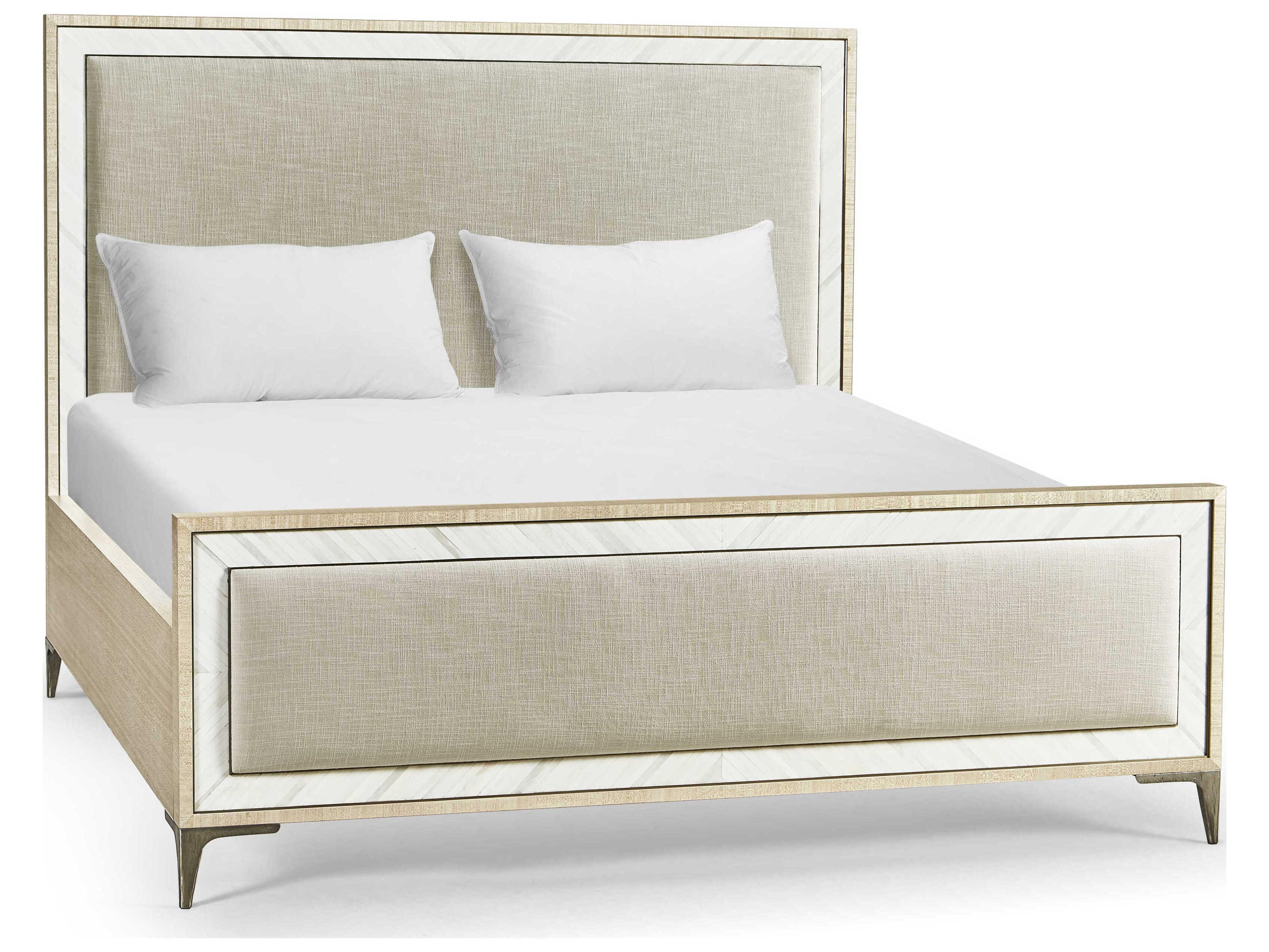 Jonathan Charles Water Natural Dyed Koto Ash Wood King Platform Bed