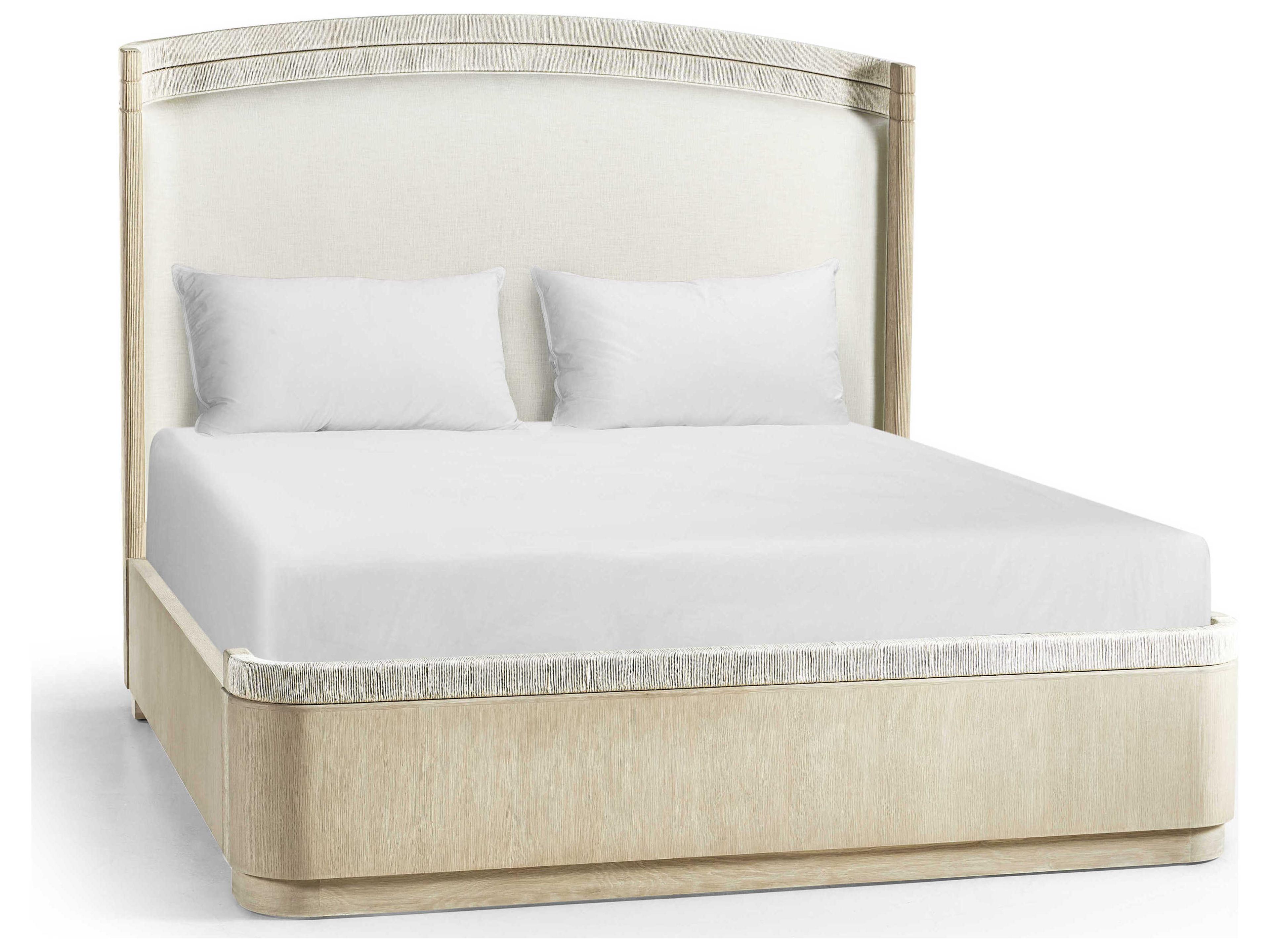 Jonathan Charles Water White Washed Oak Natural Wood Shelter Bed