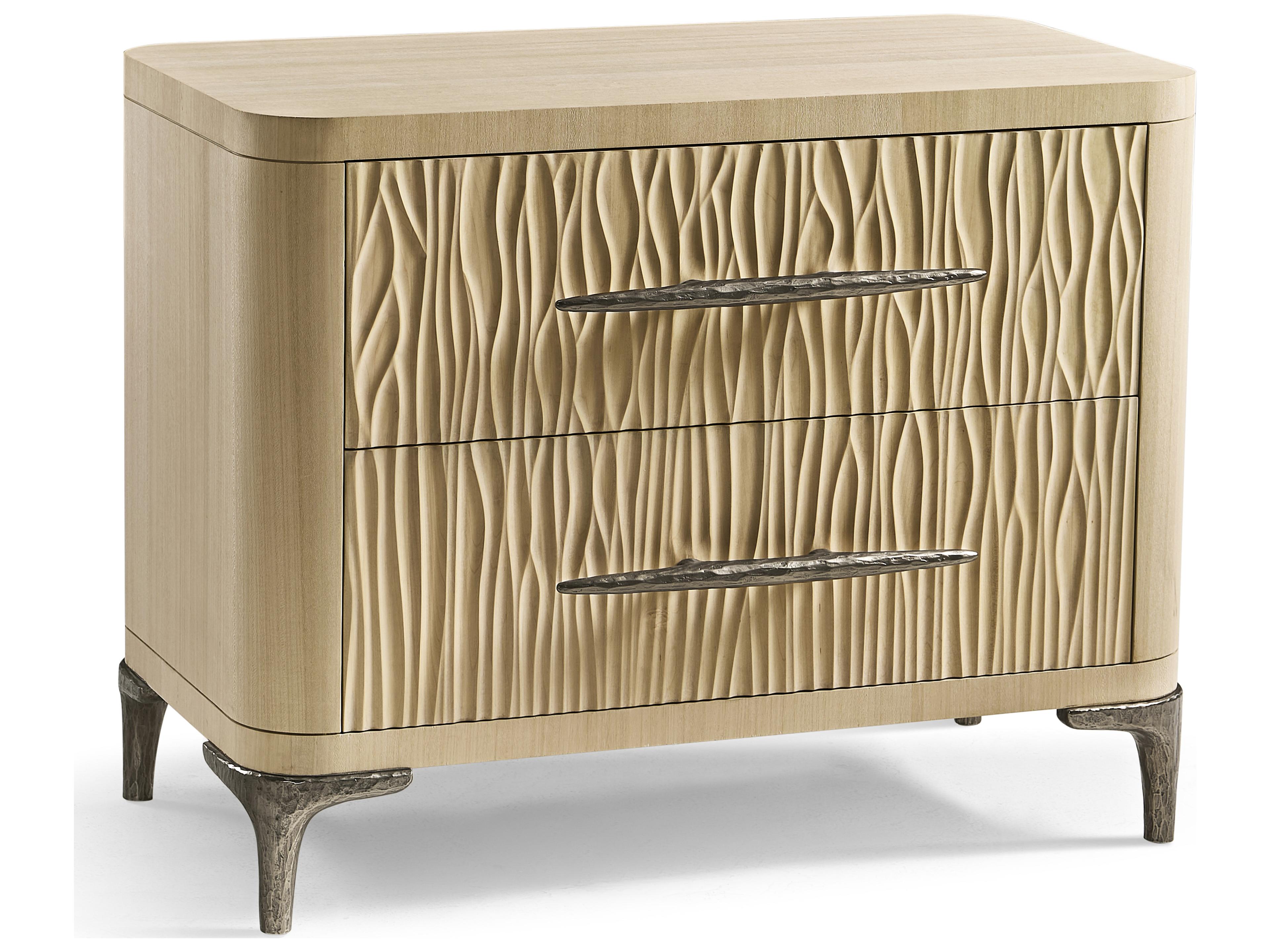 Jonathan Charles Water 1-Drawer Oak Wood Nightstand