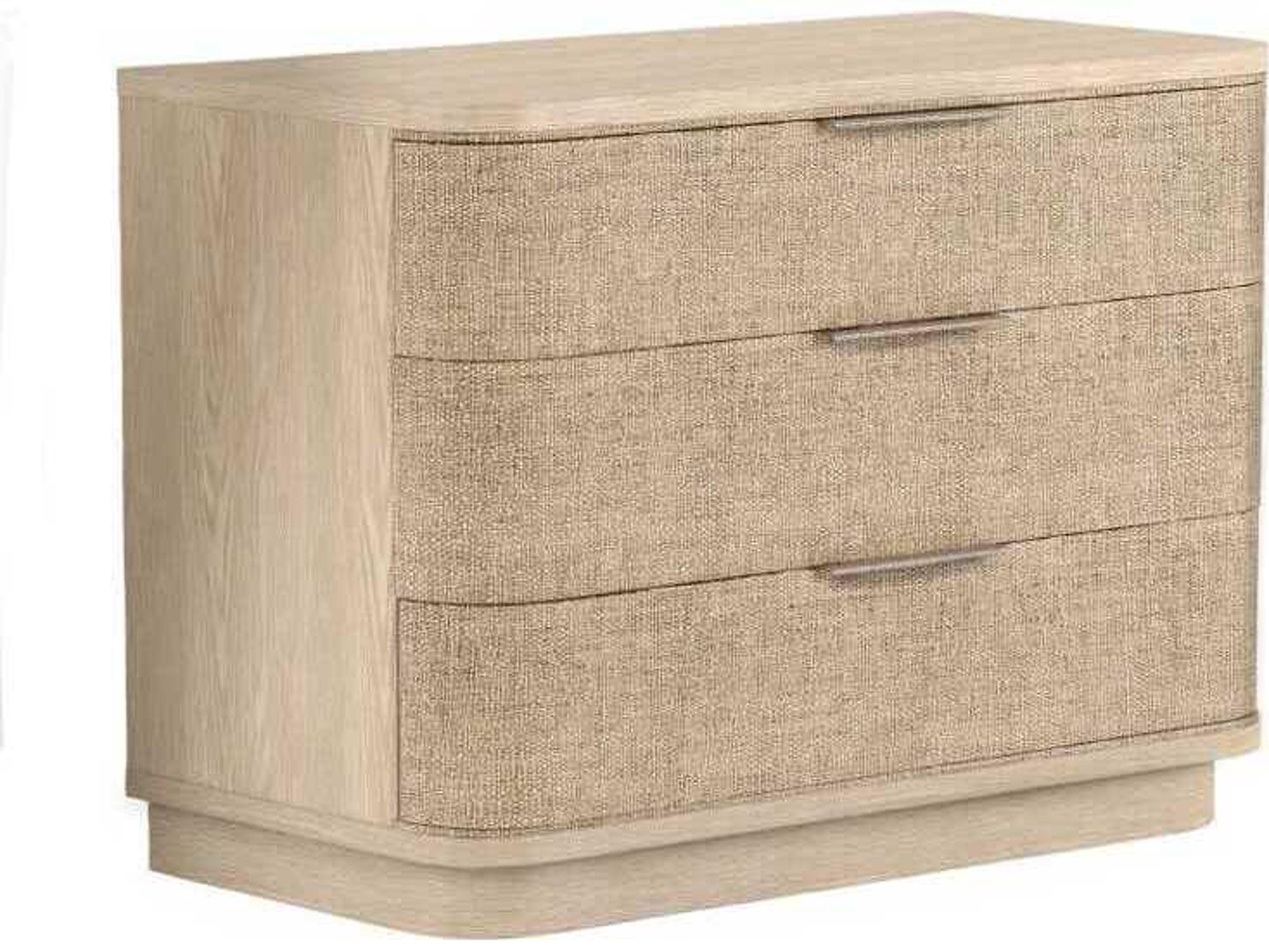 Jonathan Charles Water 3-Drawers Brown Oak Wood Nightstand