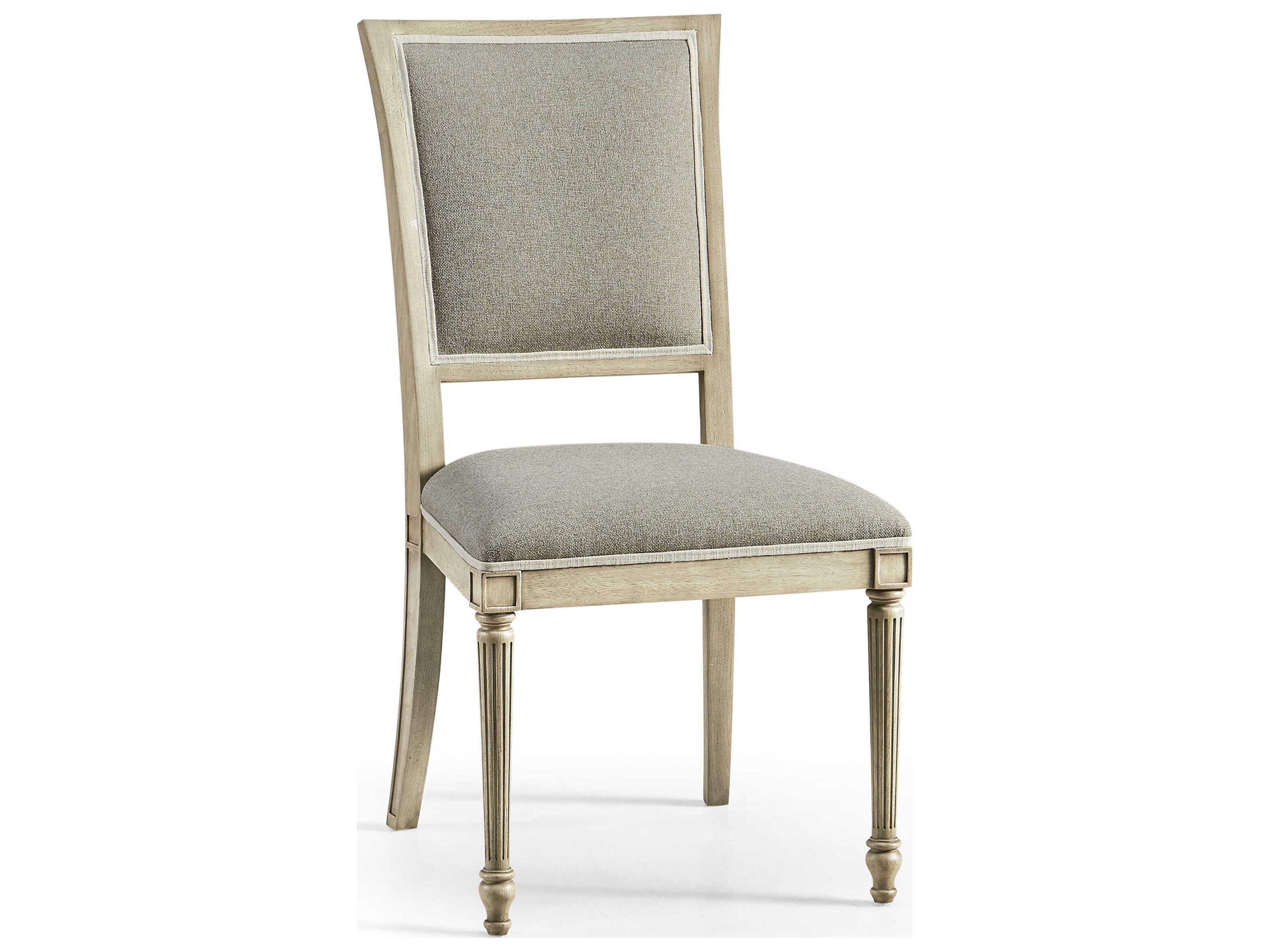 Jonathan Charles Timeless Beech Wood Brown Upholstered Side Dining Chair