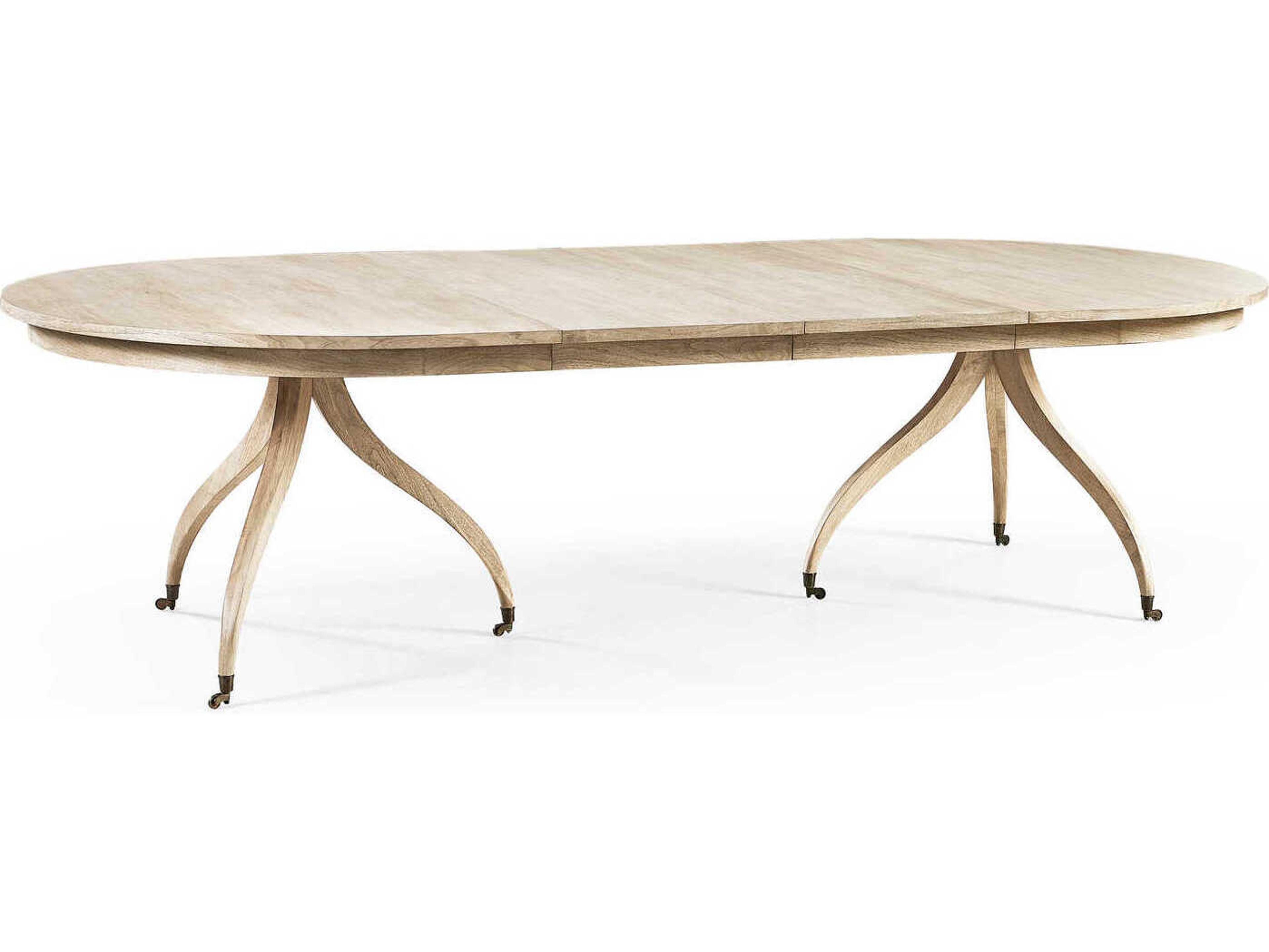 Jonathan Charles Timeless Rectangular Wood Bleached Walnut Dining Table