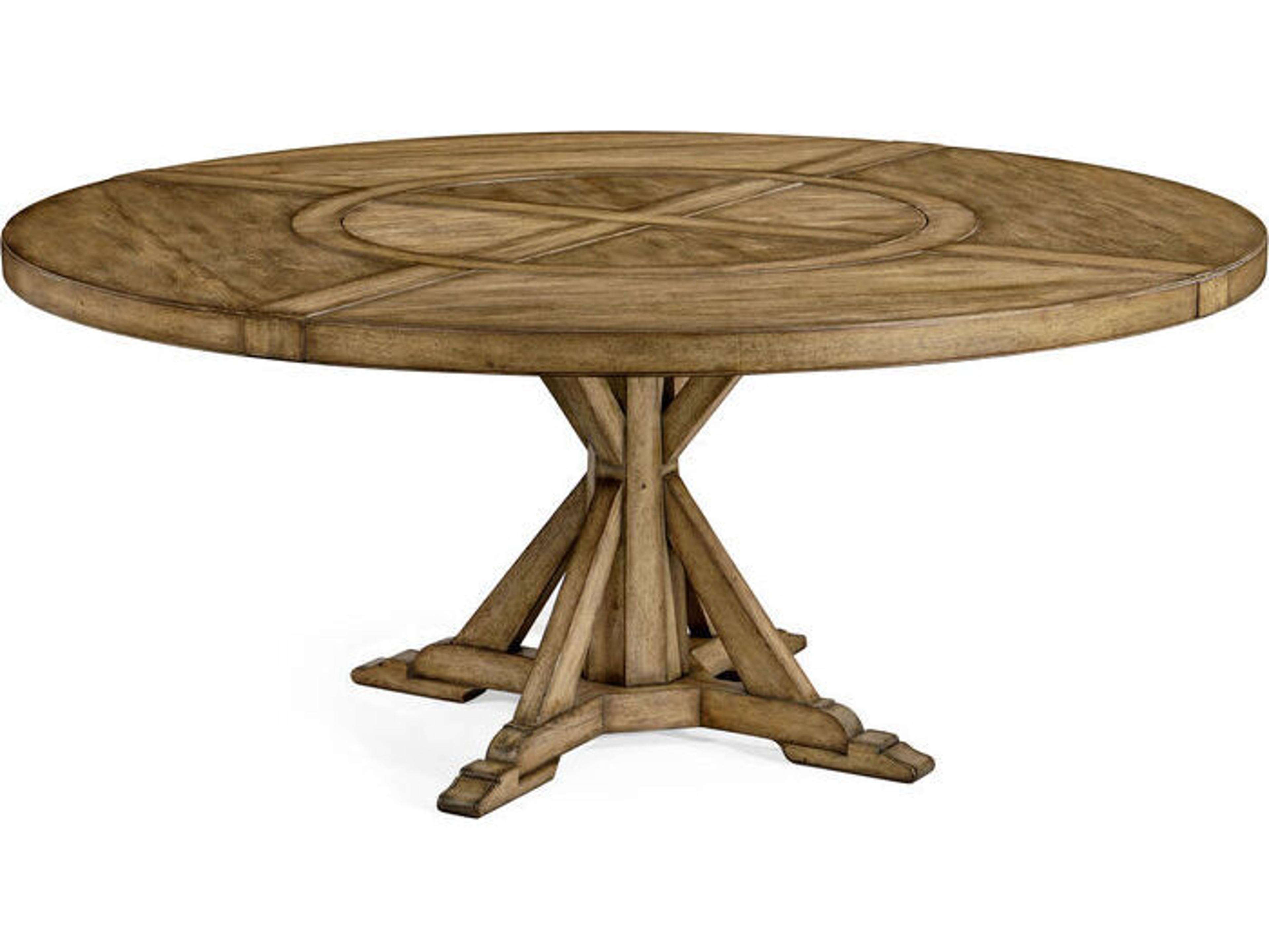 Jonathan Charles Jc Casual Round Driftwood Dining Table