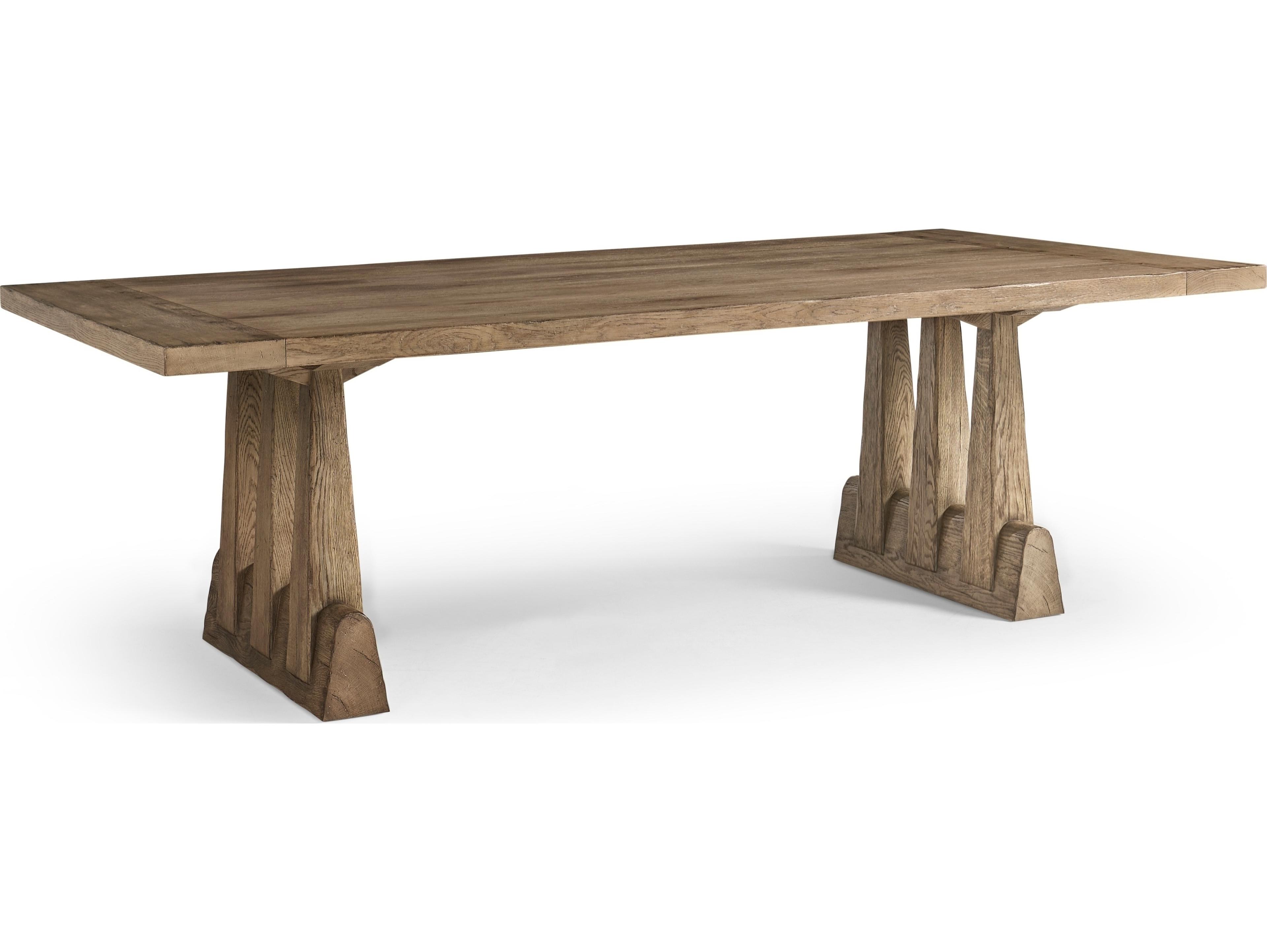 Jonathan Charles Echo Canyon Rectangular Wood Faded Oak Dining Table