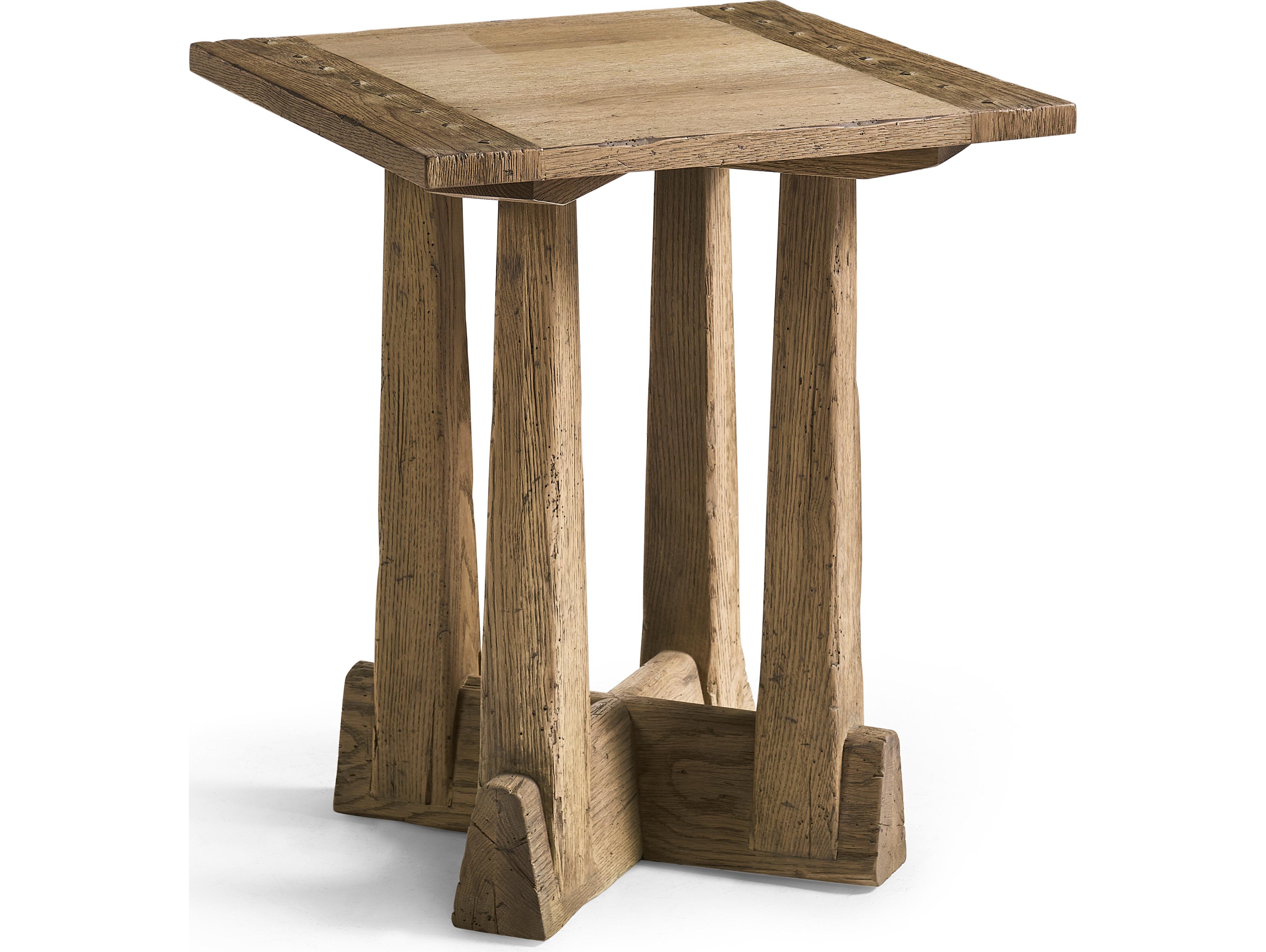 Jonathan Charles Echo Canyon Square Wood Faded Oak End Table