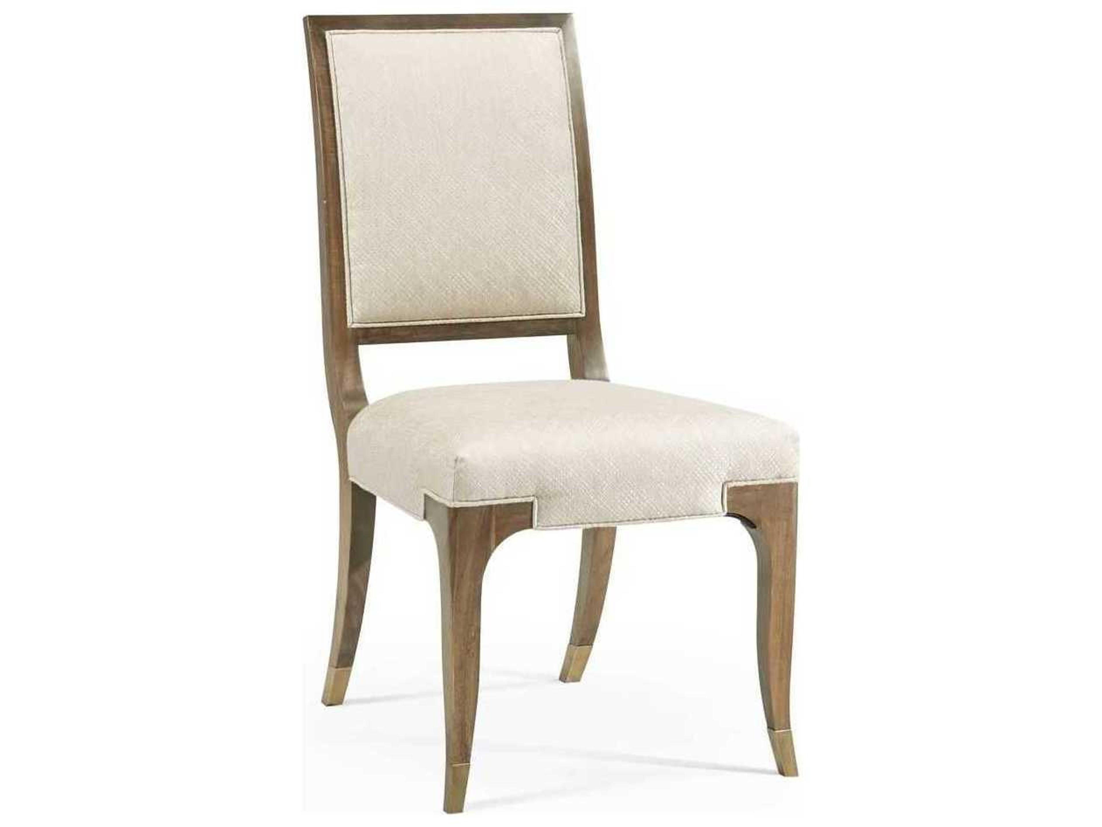 Jonathan Charles Hamilton Brown Upholstered Side Dining Chair