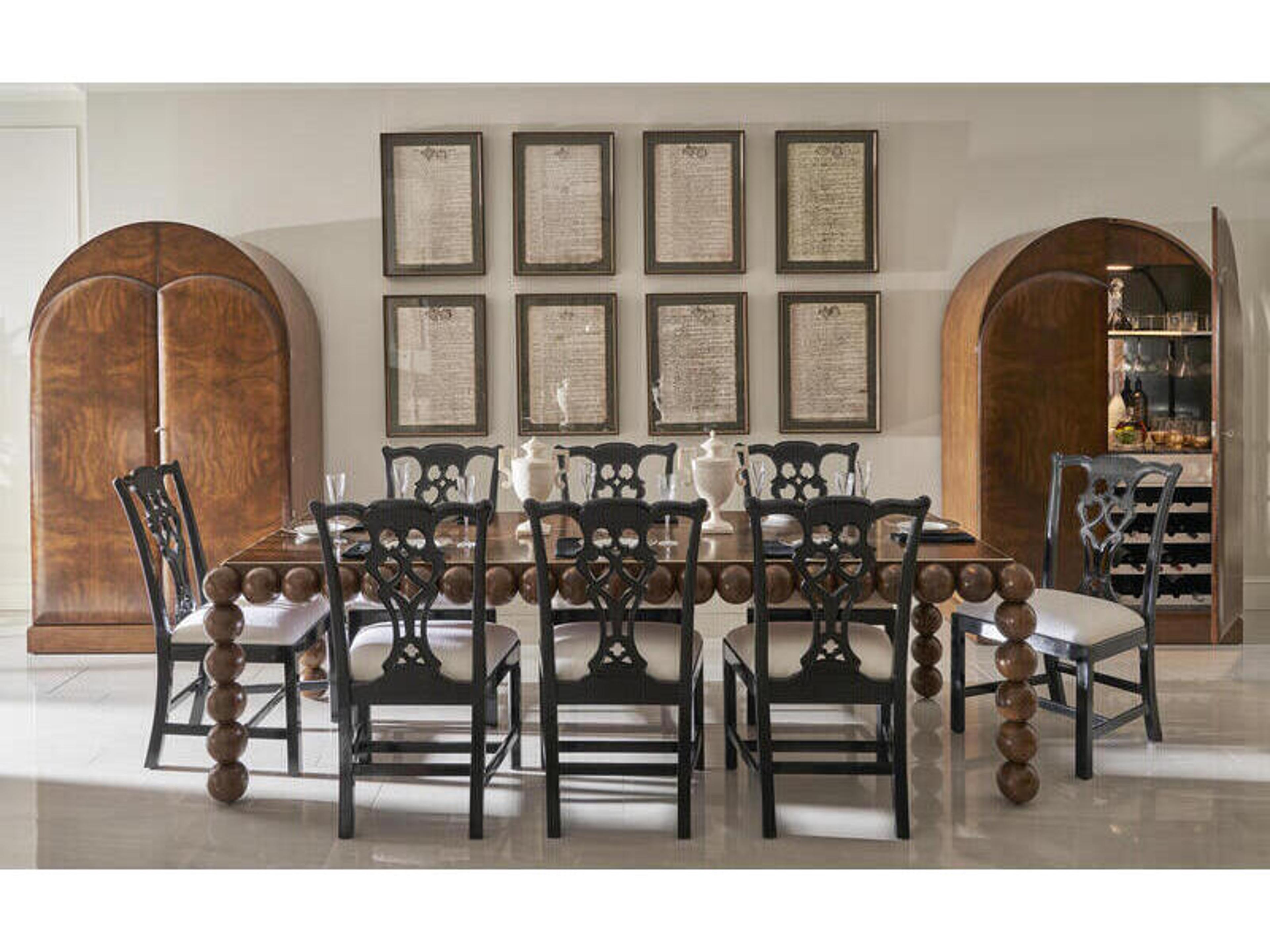 Jonathan Charles Jc Modern Mahogany Wood Dining Room Set