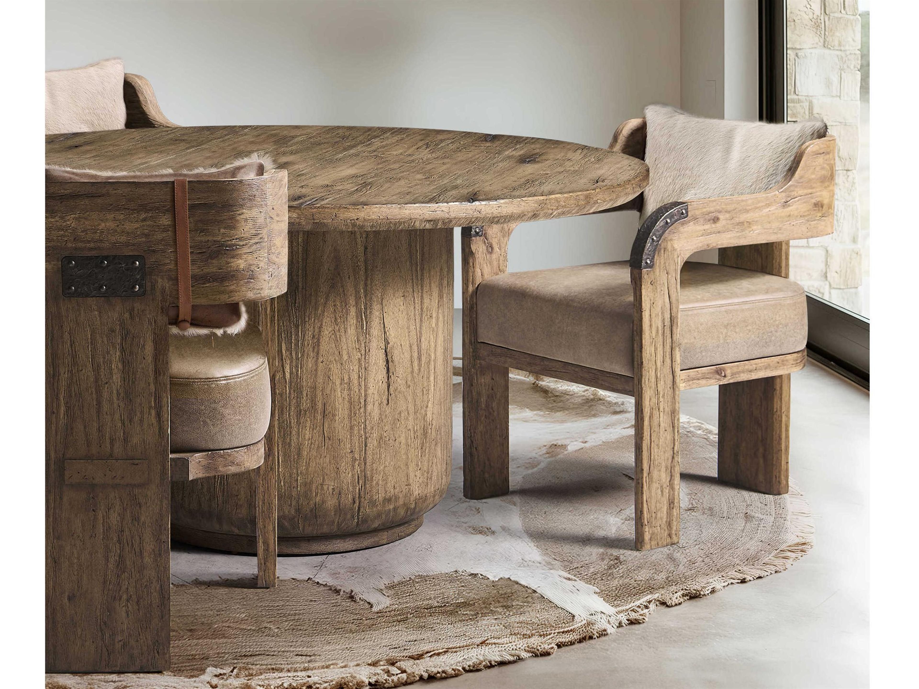 Jonathan Charles Stone Ridge Brown Acacia Dining Room Set