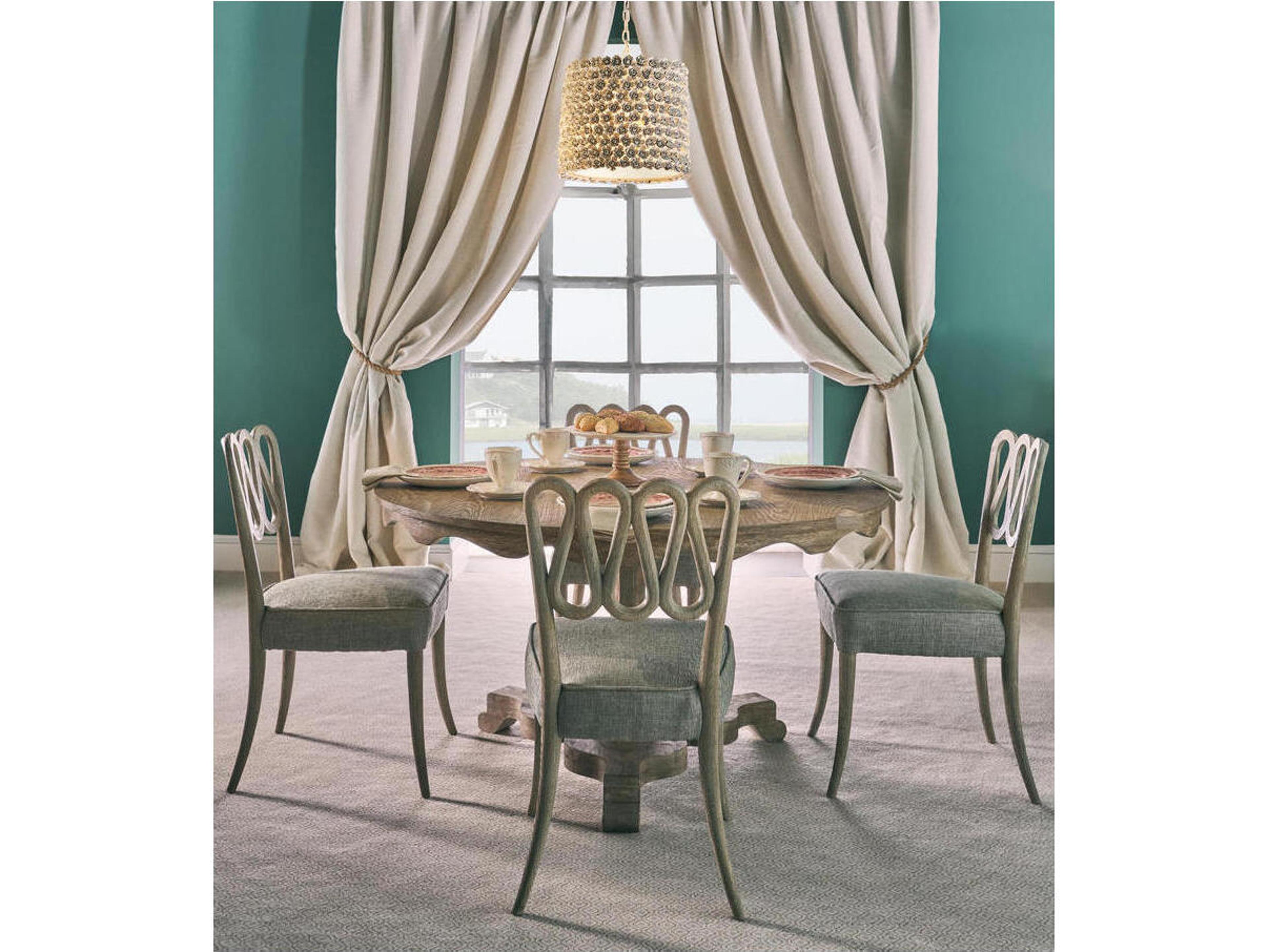 Jonathan Charles William Yeoward Oak Wood Dining Room Set