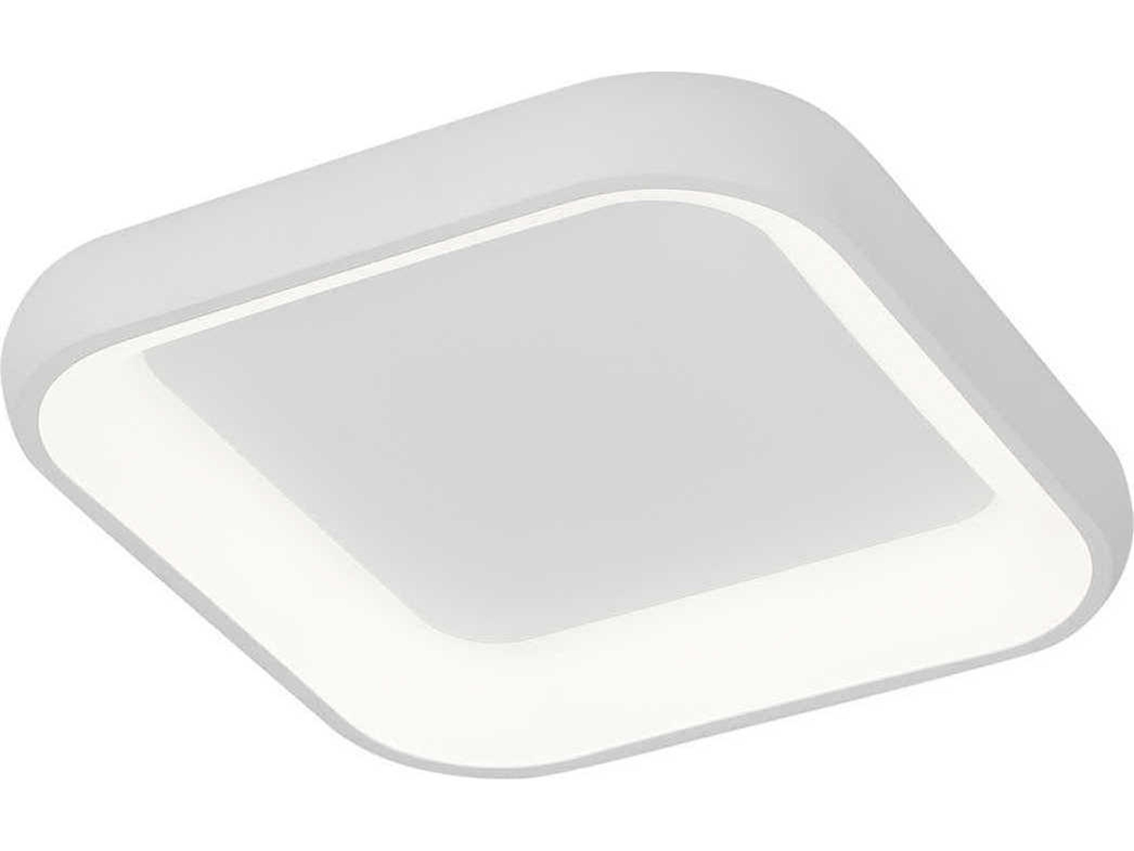 Justice Design Group Acryluxe Matte White LED Flush Mount