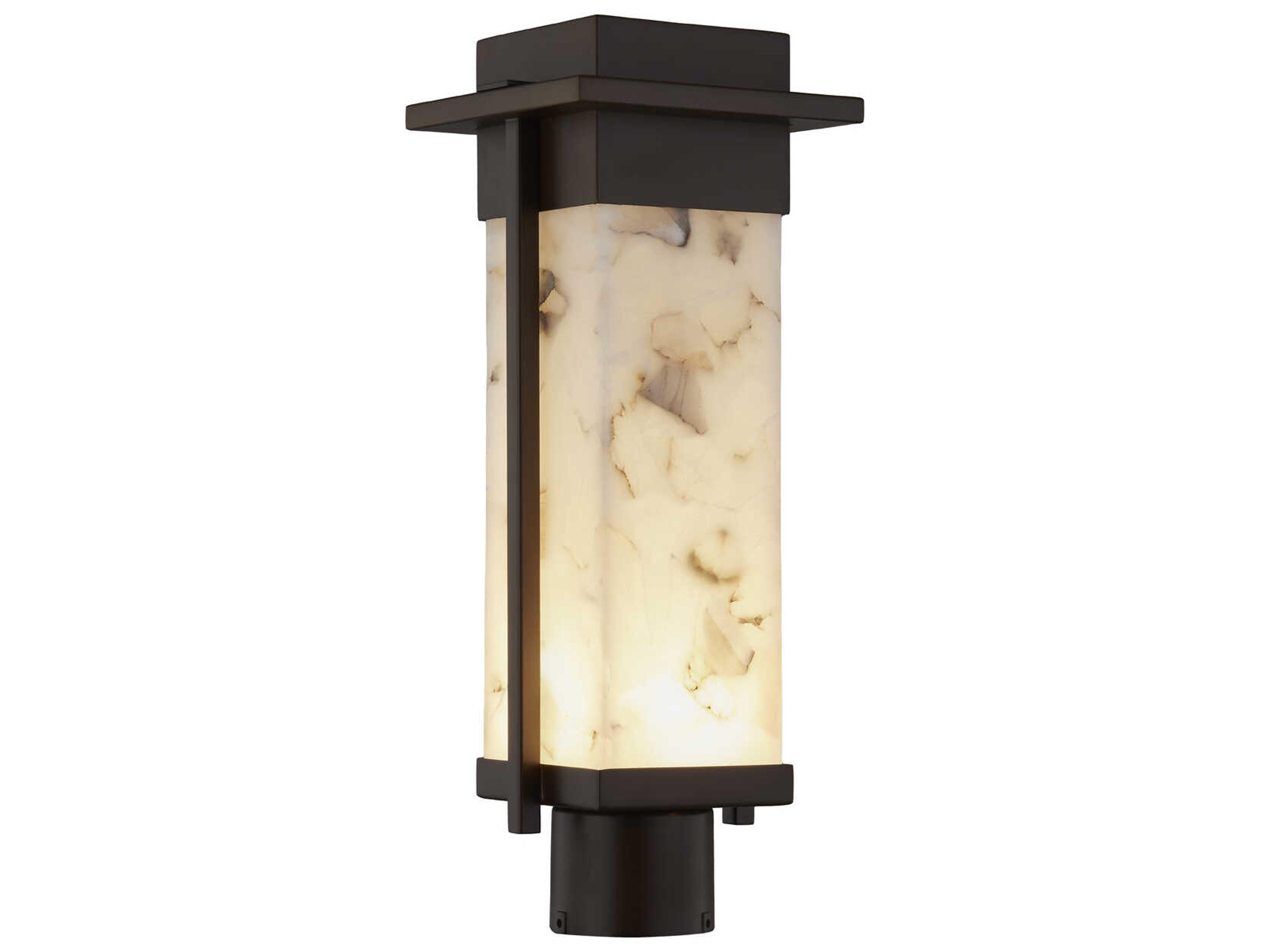 Justice Design Group Alabaster Rocks Pacific LED Outdoor Post Light
