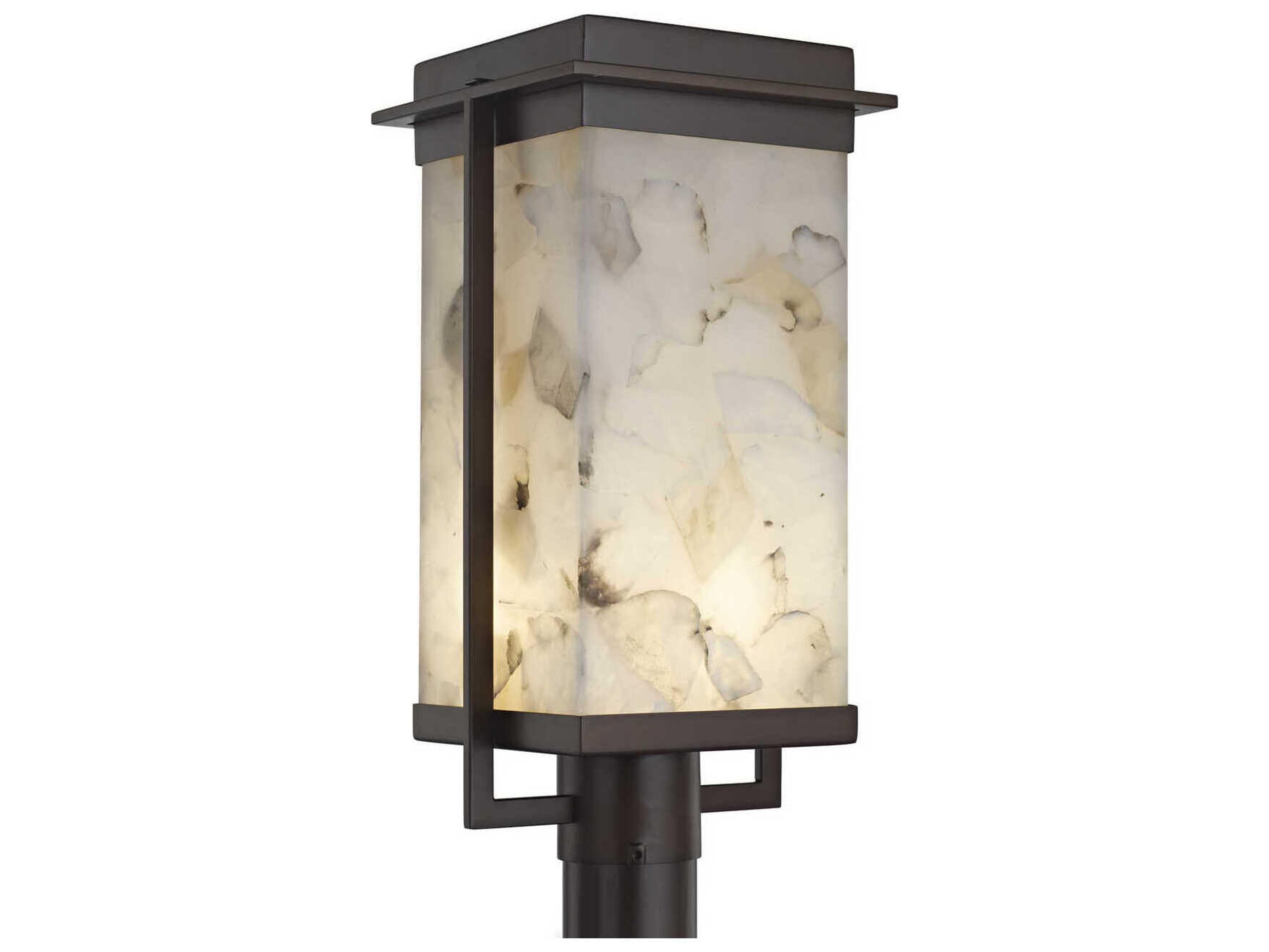 Justice Design Group Alabaster Rocks Pacific LED Outdoor Post Light