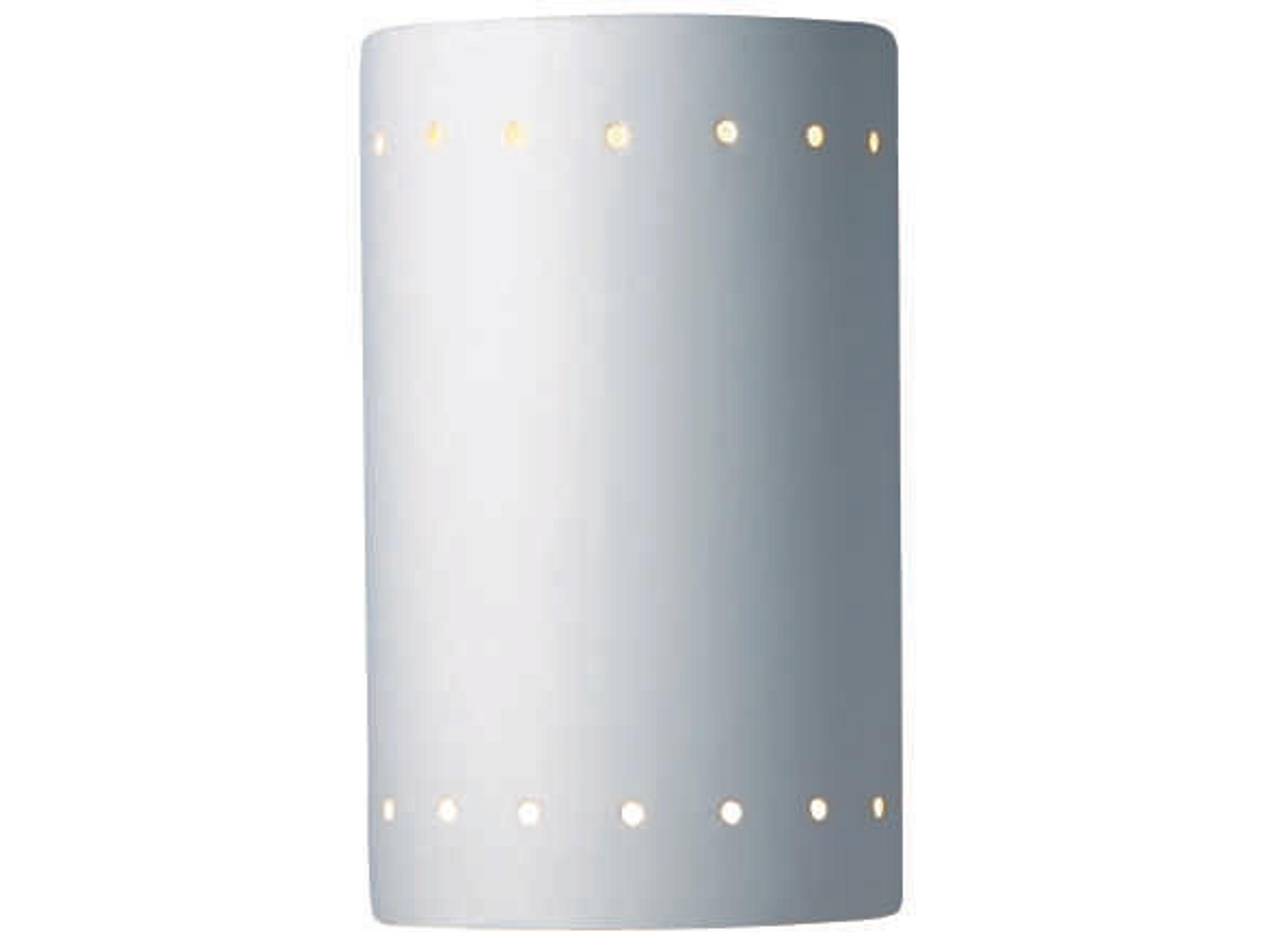 Justice Design Group Ambiance Outdoor Wall Light with Perfs (Closed Top)