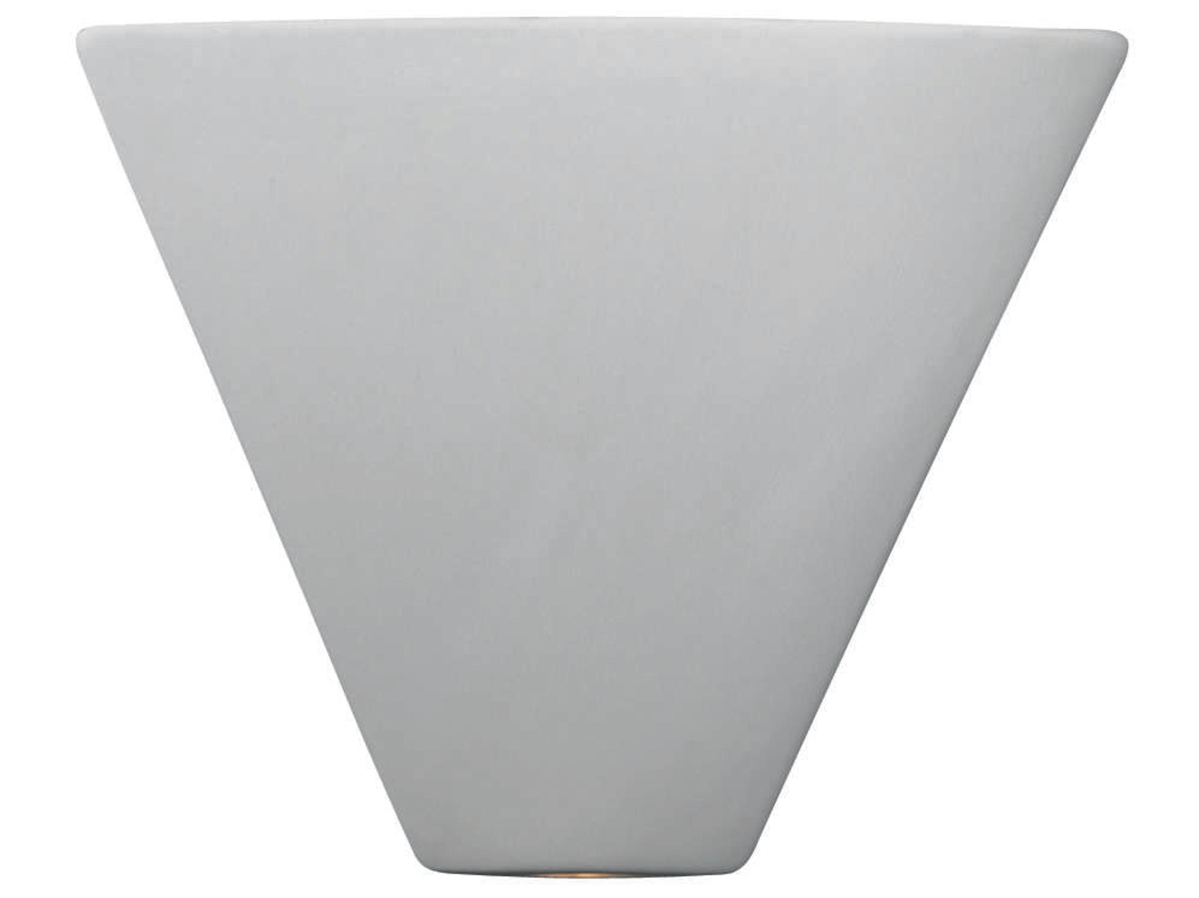 Justice Design Group Ambiance 1-Light White Wall Sconce