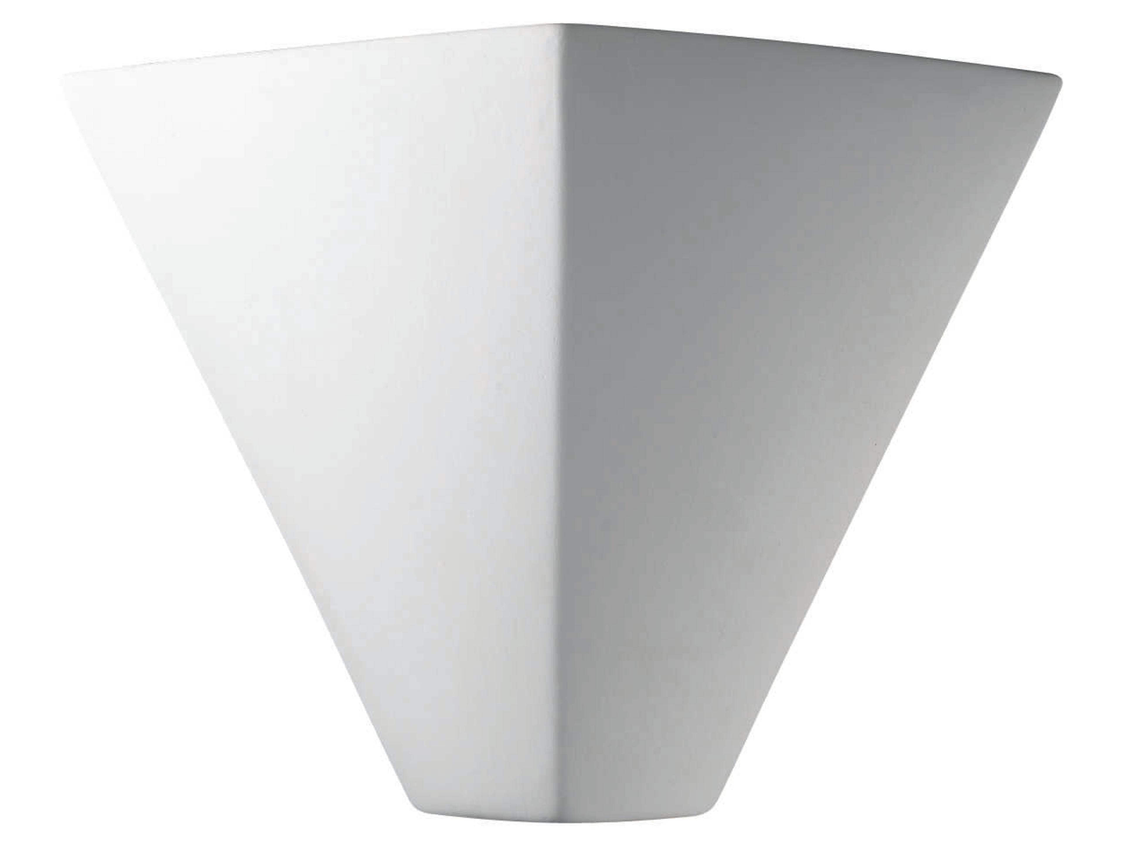 Justice Design Group Ambiance 1-Light White Wall Sconce