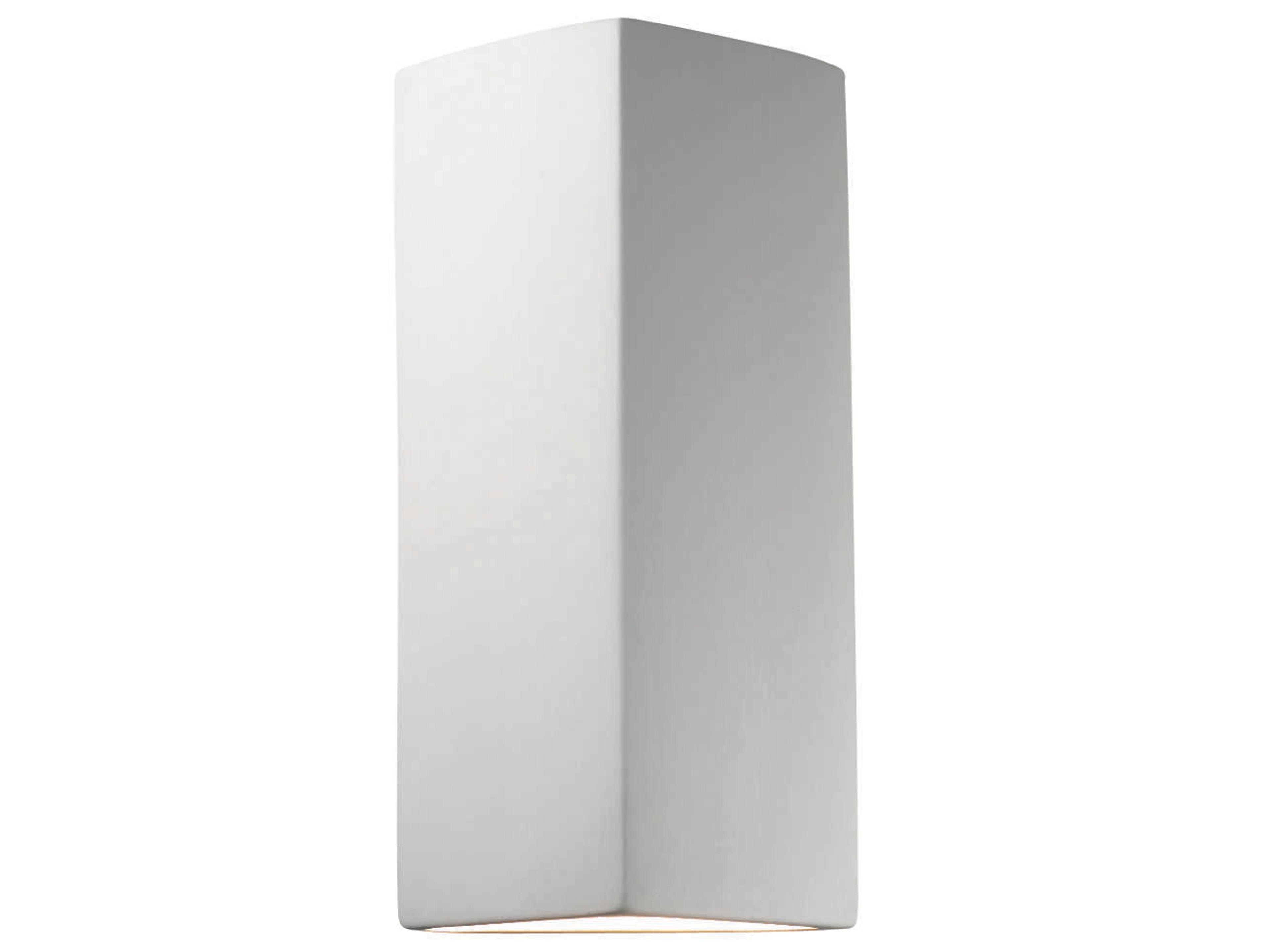 Justice Design Group Ambiance 2-Light White Wall Sconce