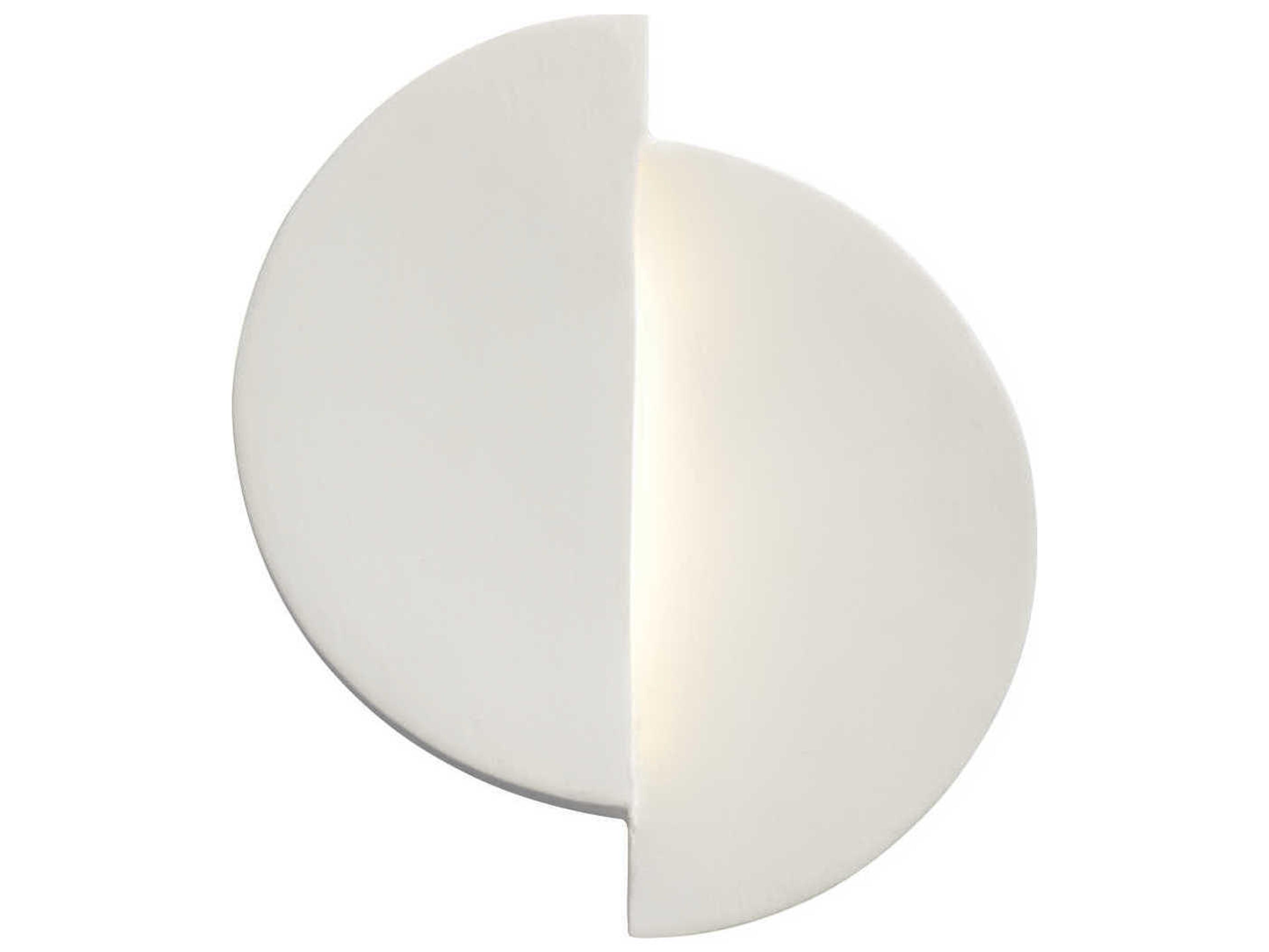 Justice Design Group Ambiance White LED Wall Sconce