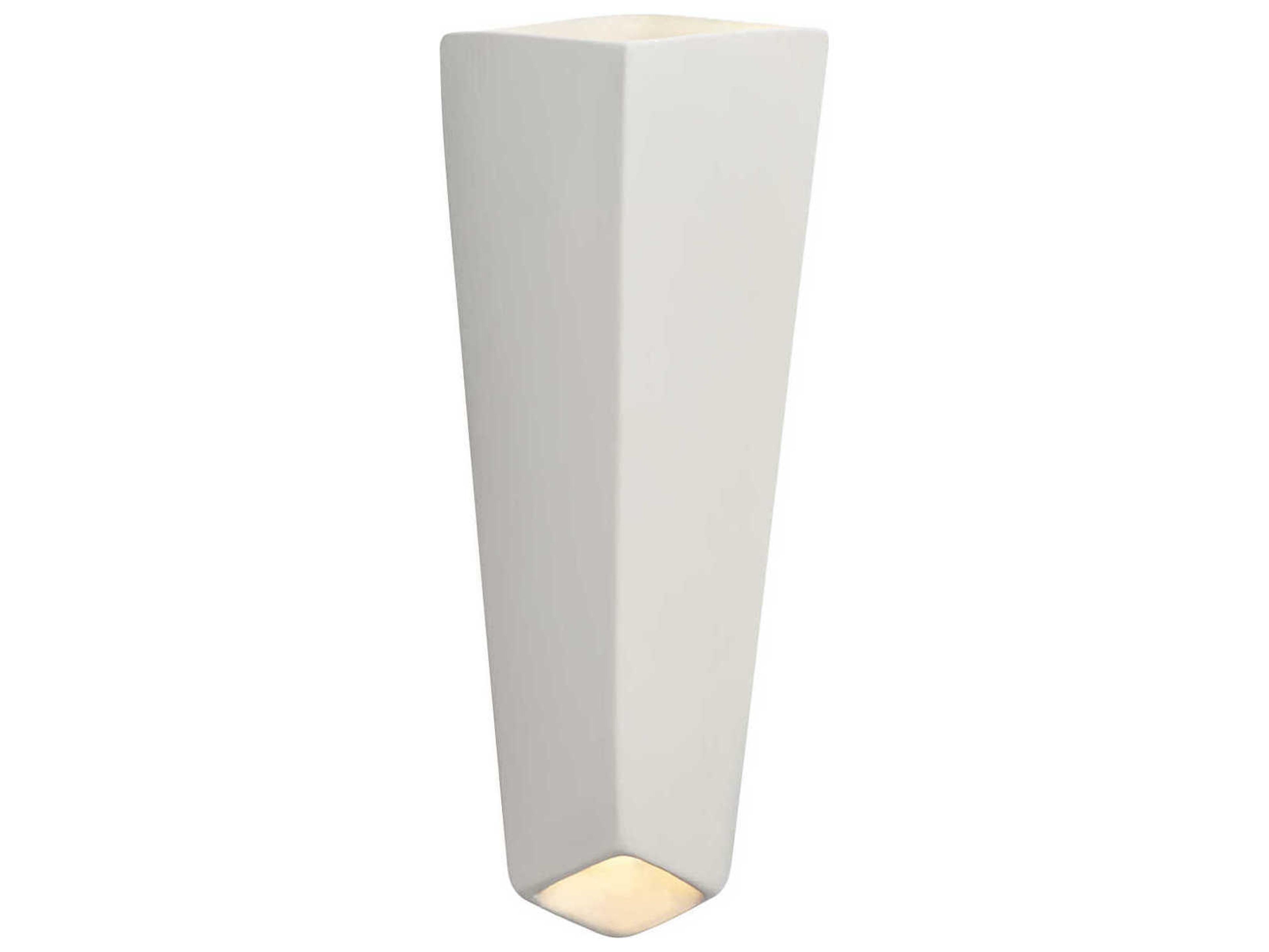 Justice Design Group Ambiance White LED Wall Sconce